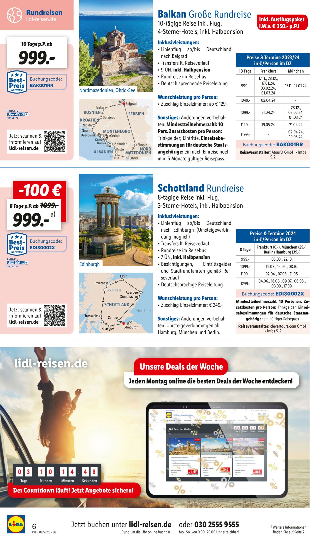 Lidl-Reisen Prospekt - Aktuell vom 12.08-15.09.2023 (Seite 6)