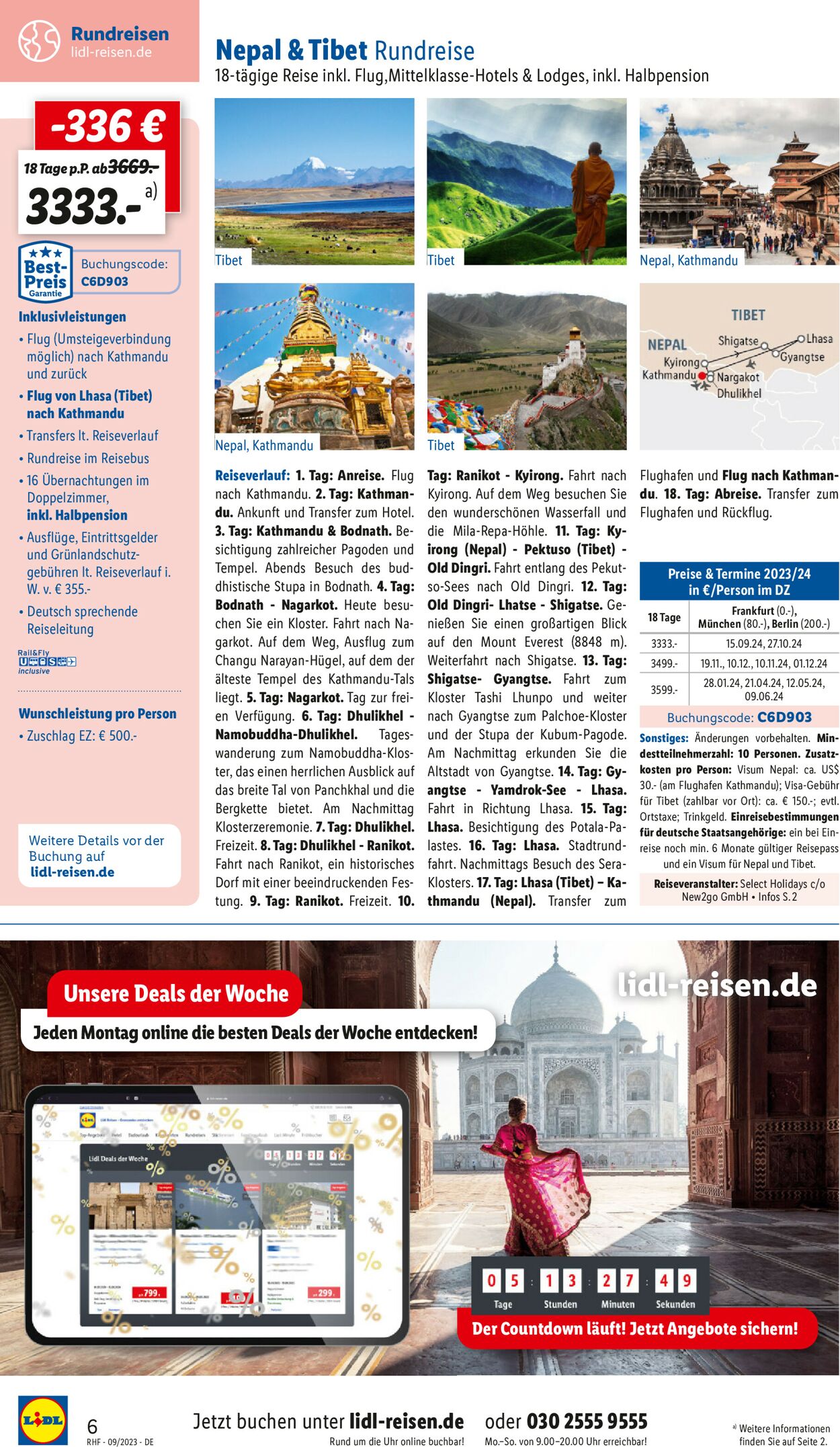 Lidl-Reisen Prospekt - Aktuell vom 30.08-30.09.2023 (Seite 6)