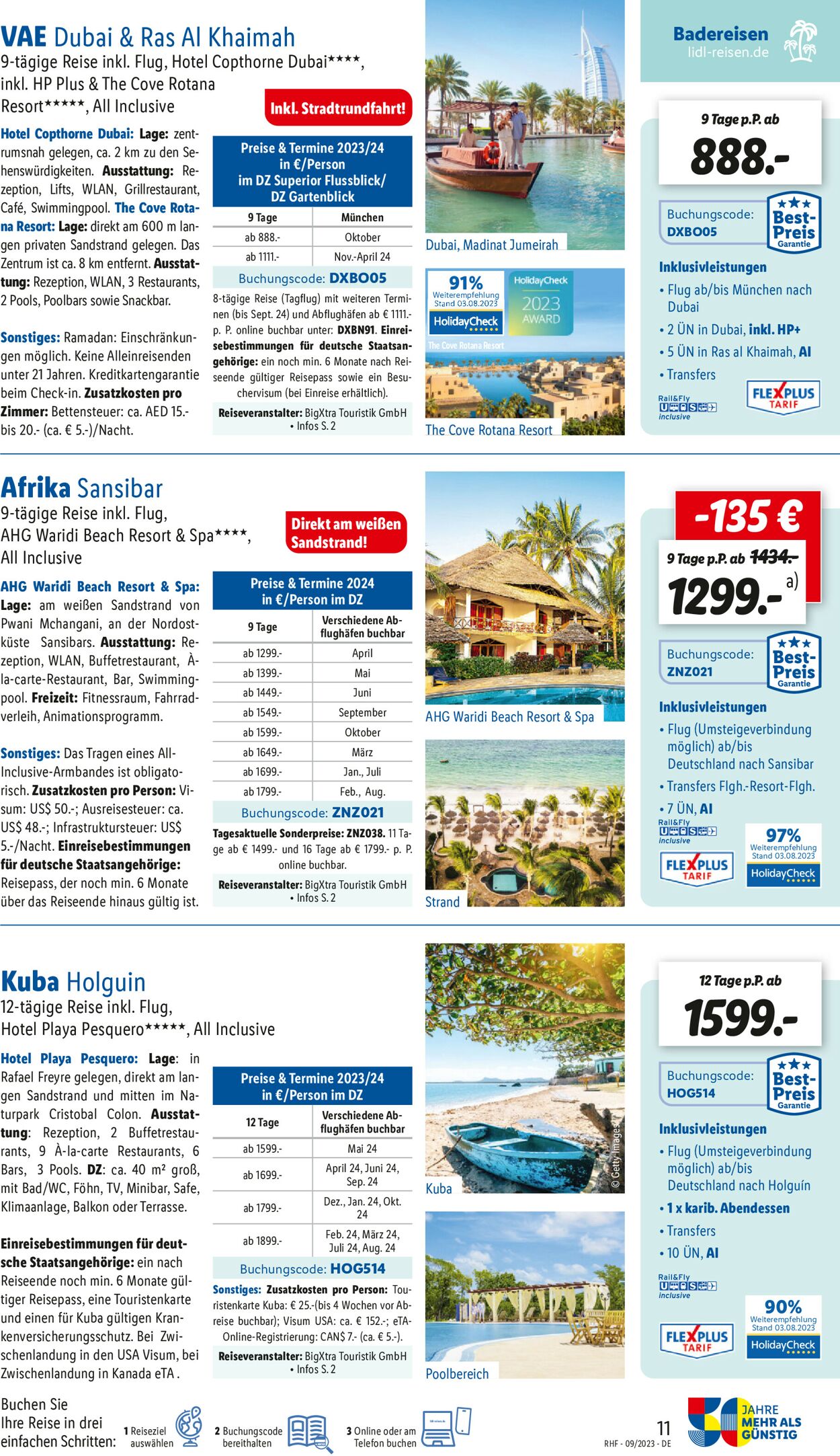 Lidl-Reisen Prospekt - Aktuell vom 30.08-30.09.2023 (Seite 11)