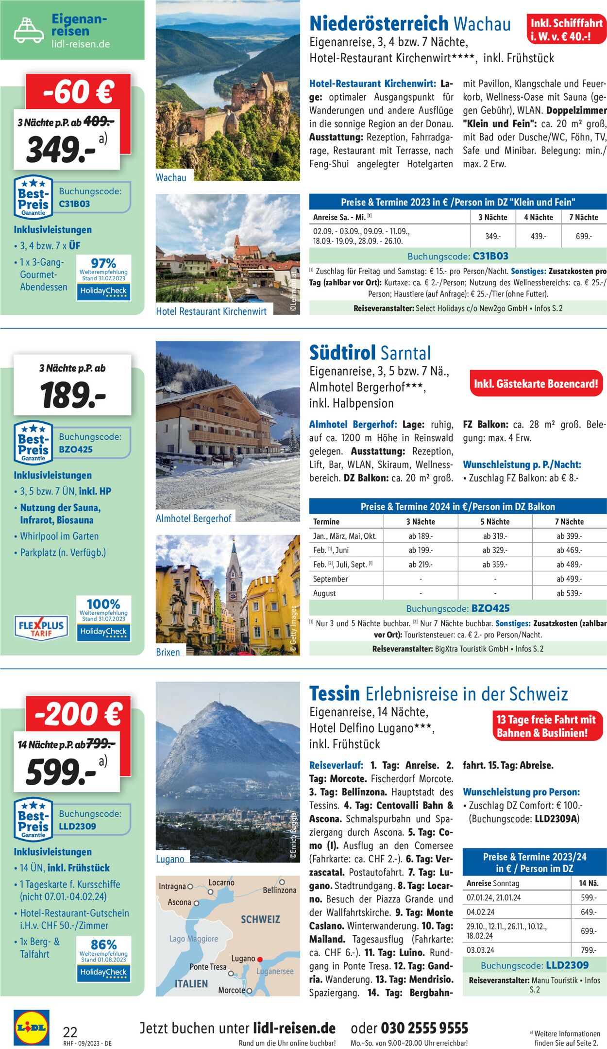 Lidl-Reisen Prospekt - Aktuell vom 30.08-30.09.2023 (Seite 22)