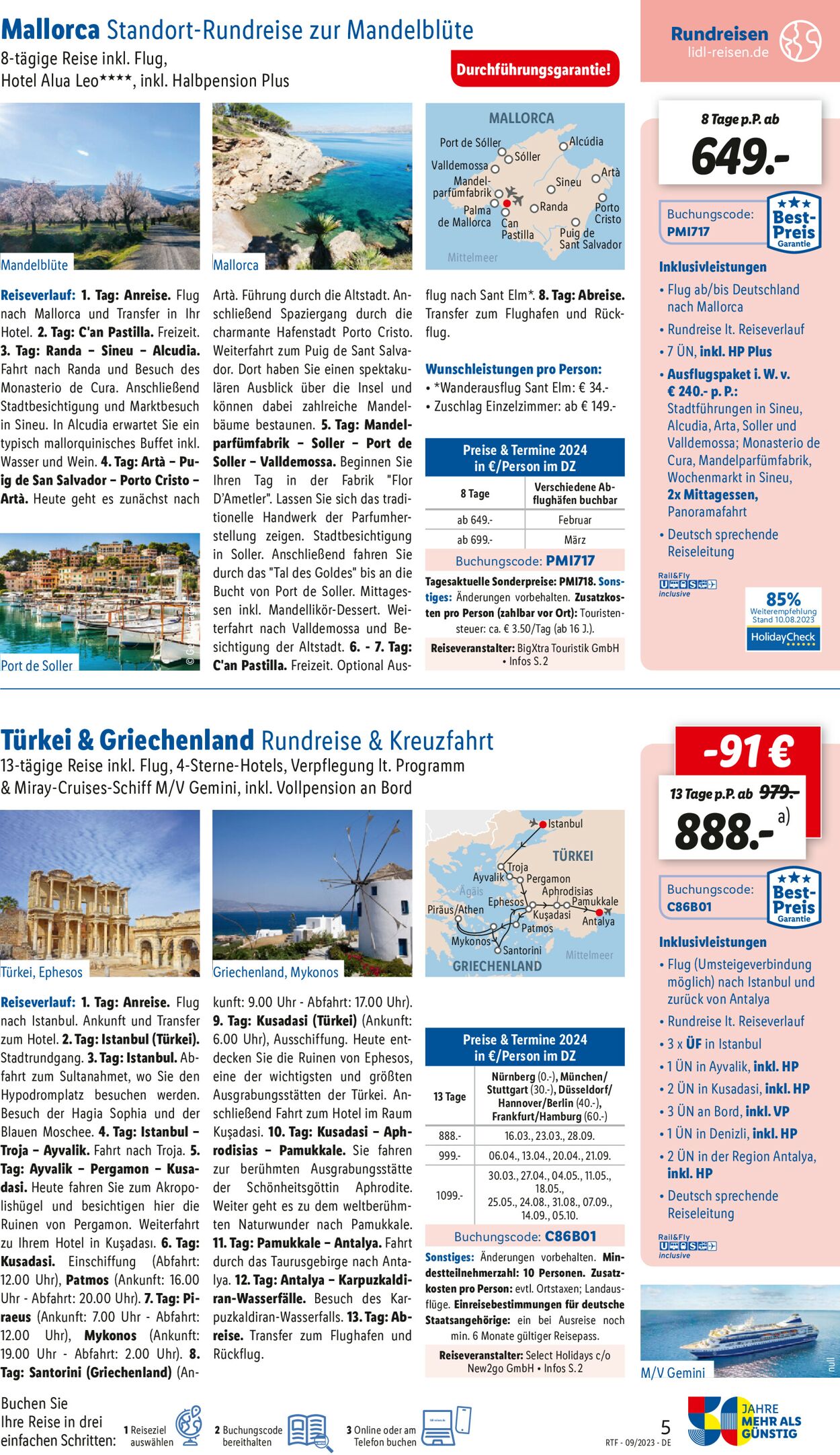Lidl-Reisen Prospekt - Aktuell vom 13.09-15.10.2023 (Seite 5)