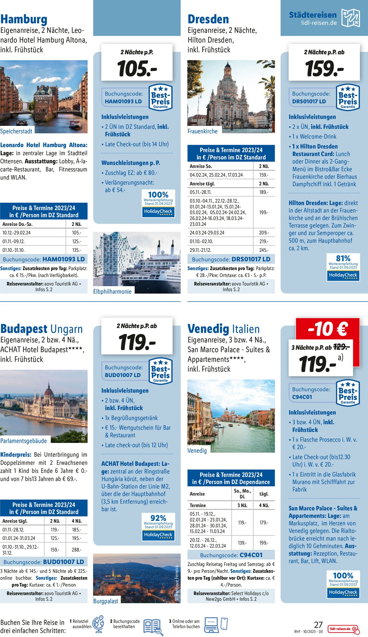 Lidl-Reisen Prospekt - Aktuell vom 30.09-31.10.2023 (Seite 27)