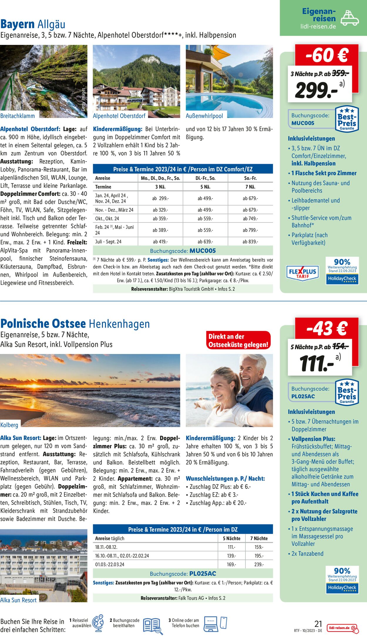 Lidl-Reisen Prospekt - Aktuell vom 14.10-15.11.2023 (Seite 21)