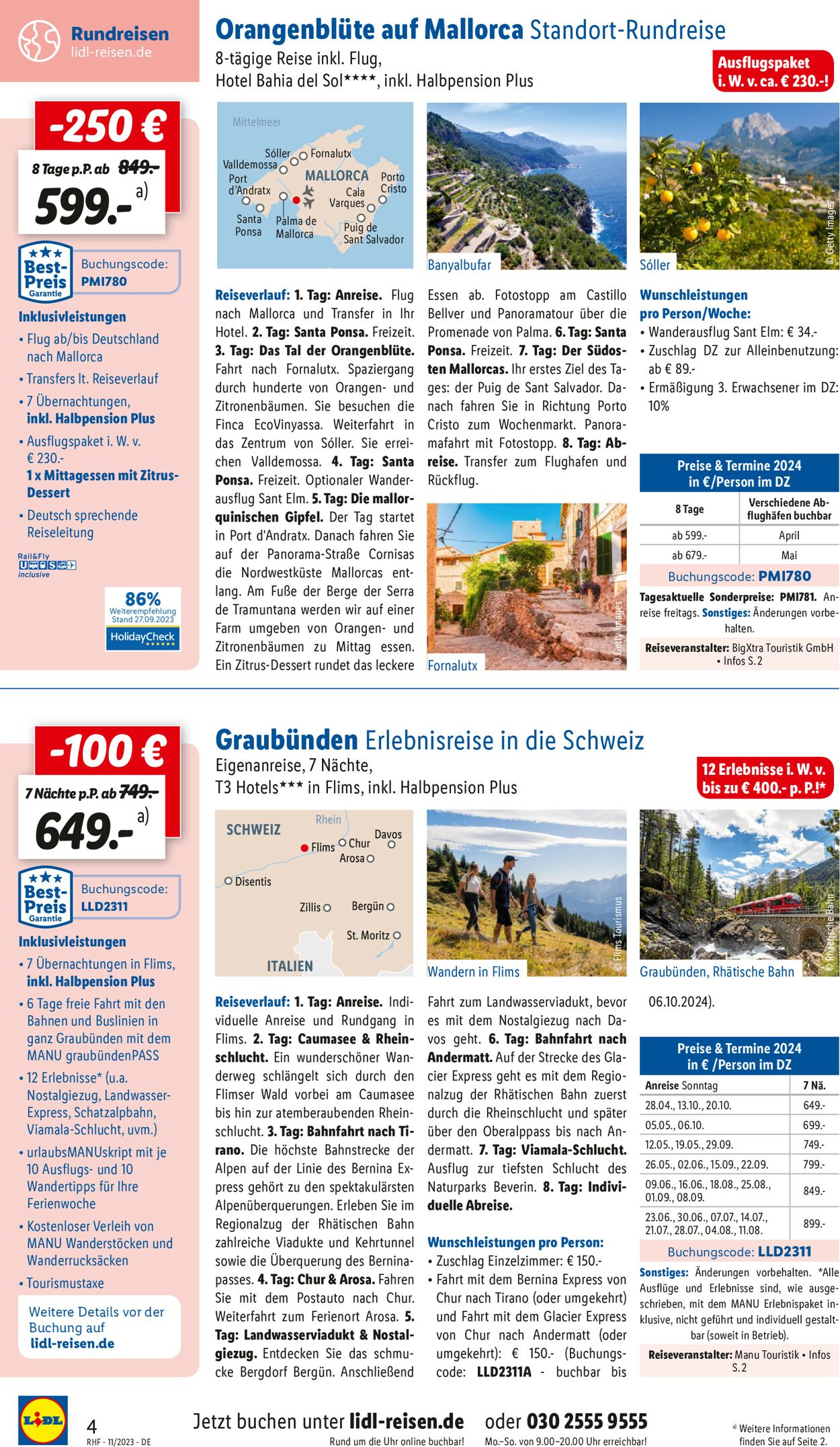 Lidl-Reisen Prospekt - Aktuell vom 30.10-30.11.2023 (Seite 4)