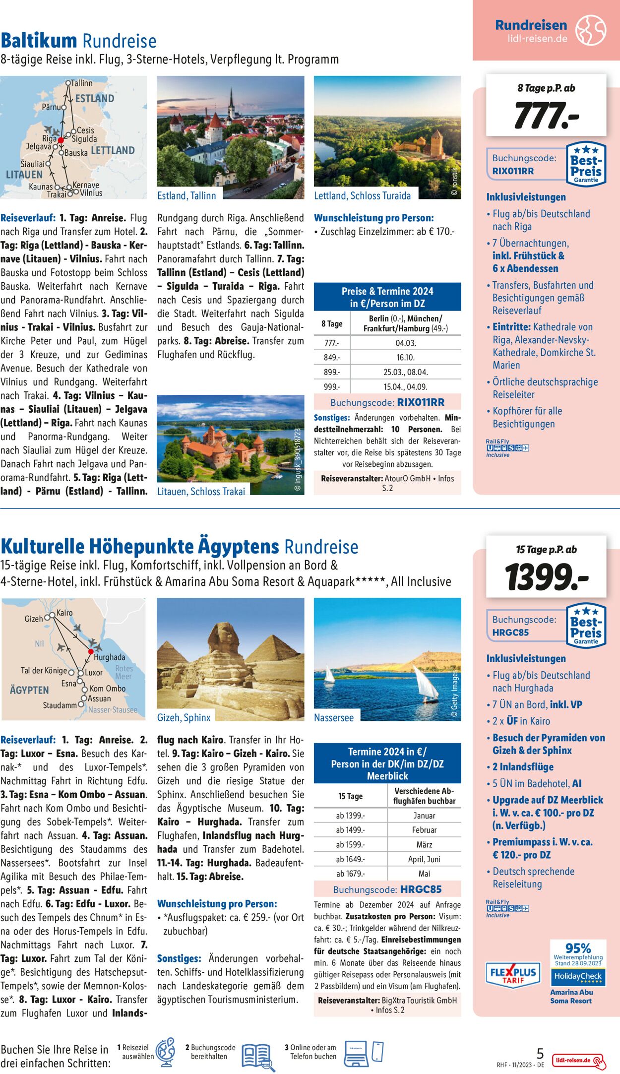 Lidl-Reisen Prospekt - Aktuell vom 30.10-30.11.2023 (Seite 5)