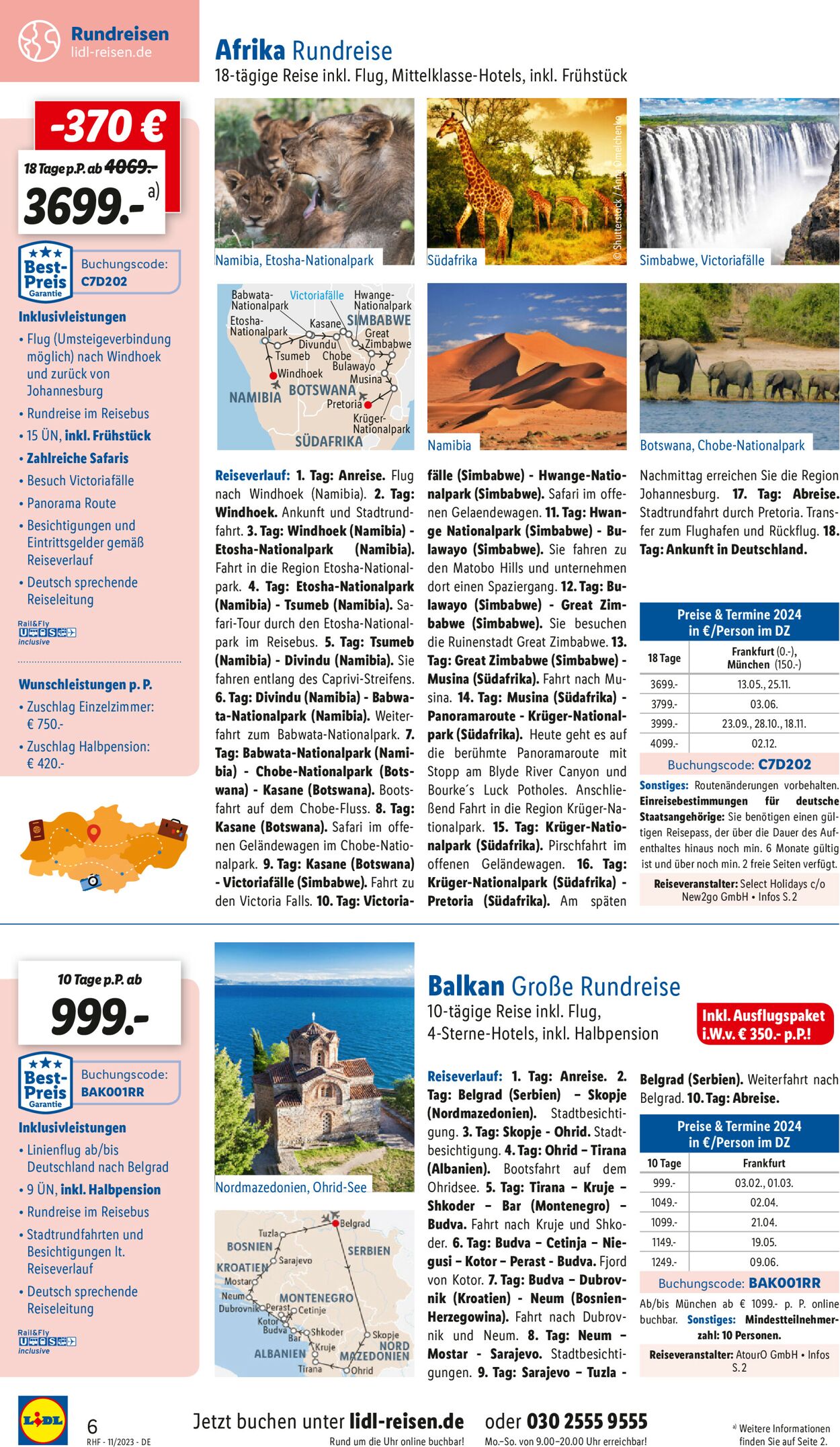 Lidl-Reisen Prospekt - Aktuell vom 30.10-30.11.2023 (Seite 6)