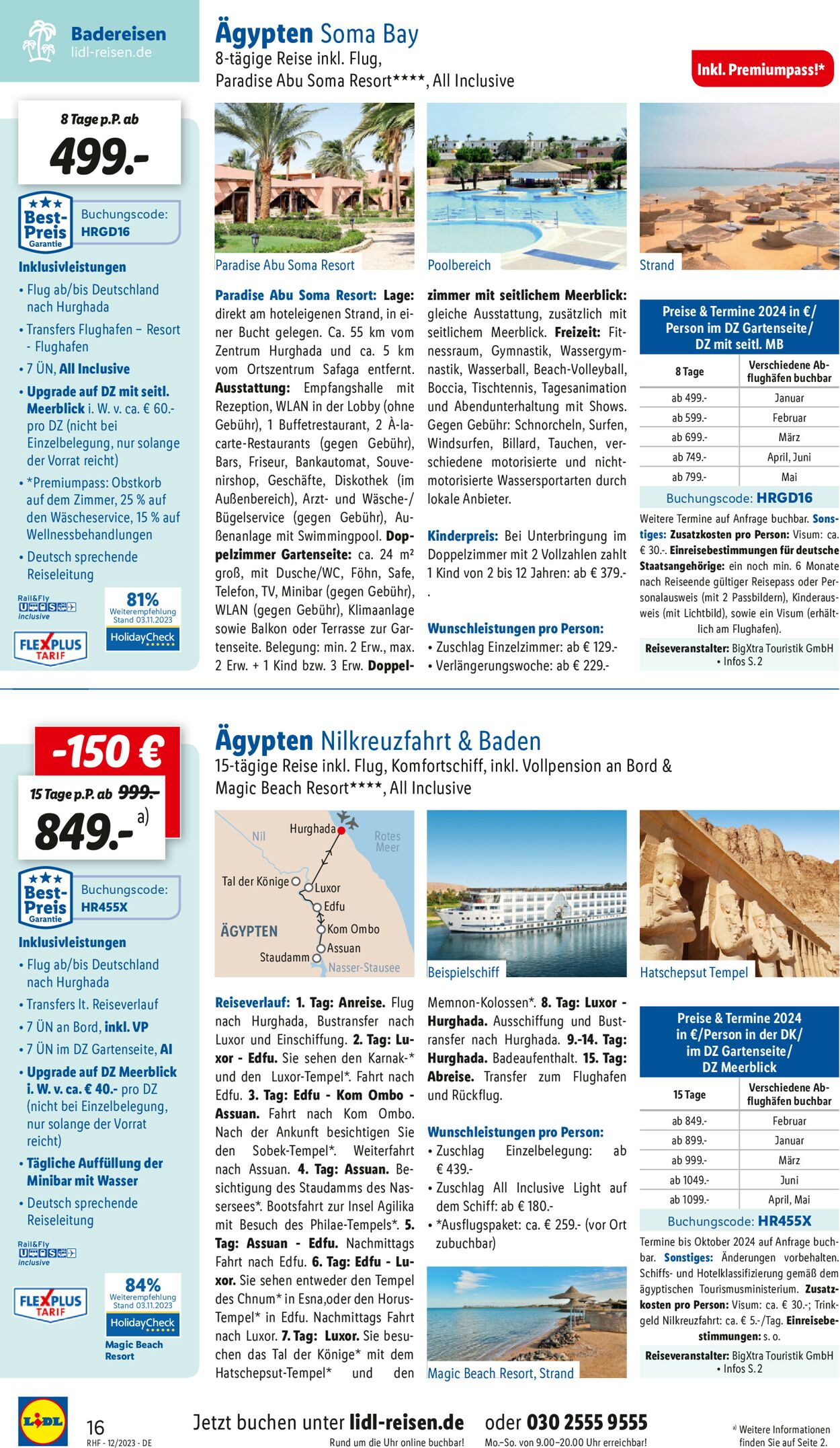 Lidl-Reisen Prospekt - Aktuell vom 29.11-31.12.2023 (Seite 16)