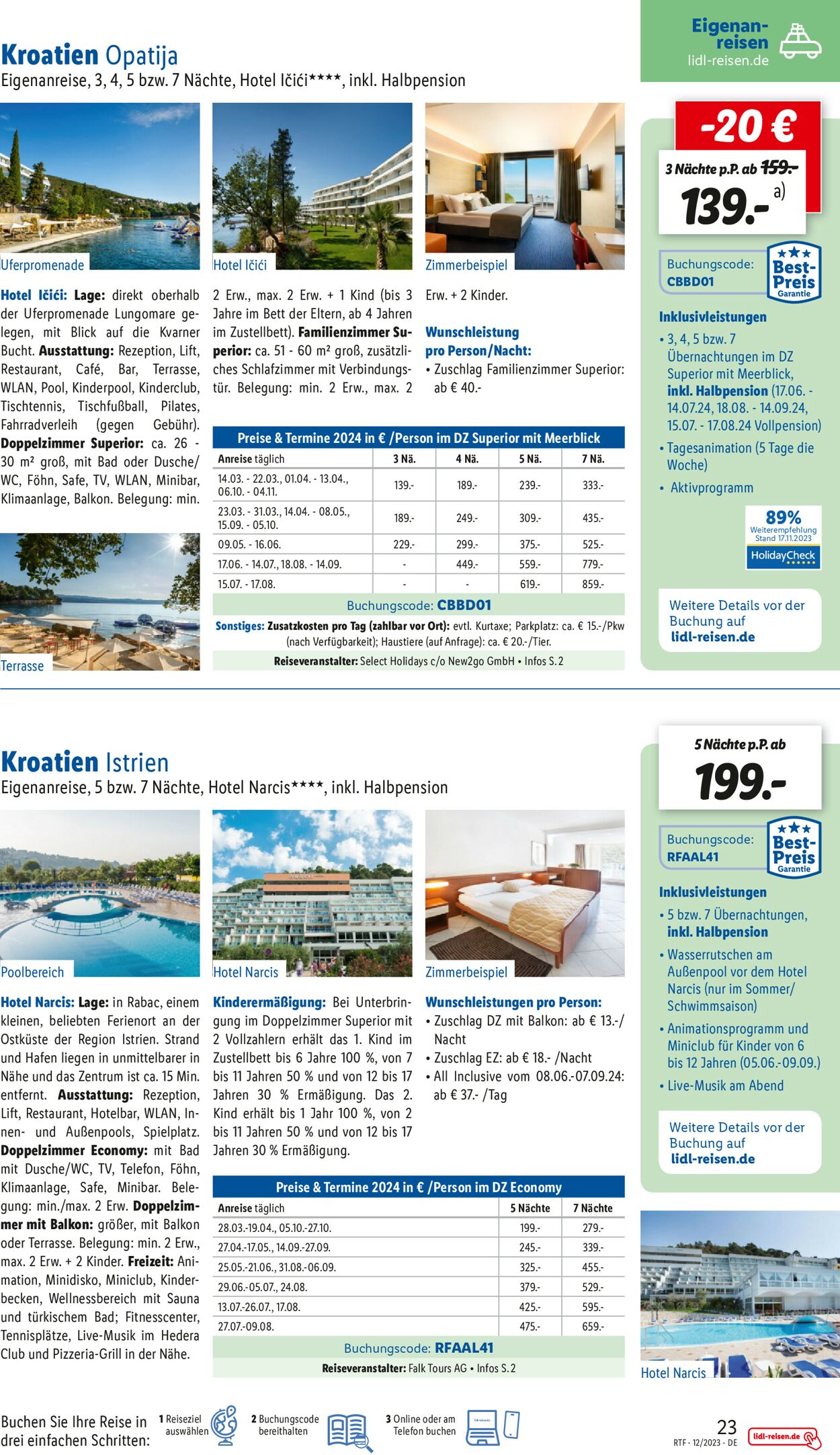 Lidl-Reisen Prospekt - Aktuell vom 13.12-15.01.2024 (Seite 23)