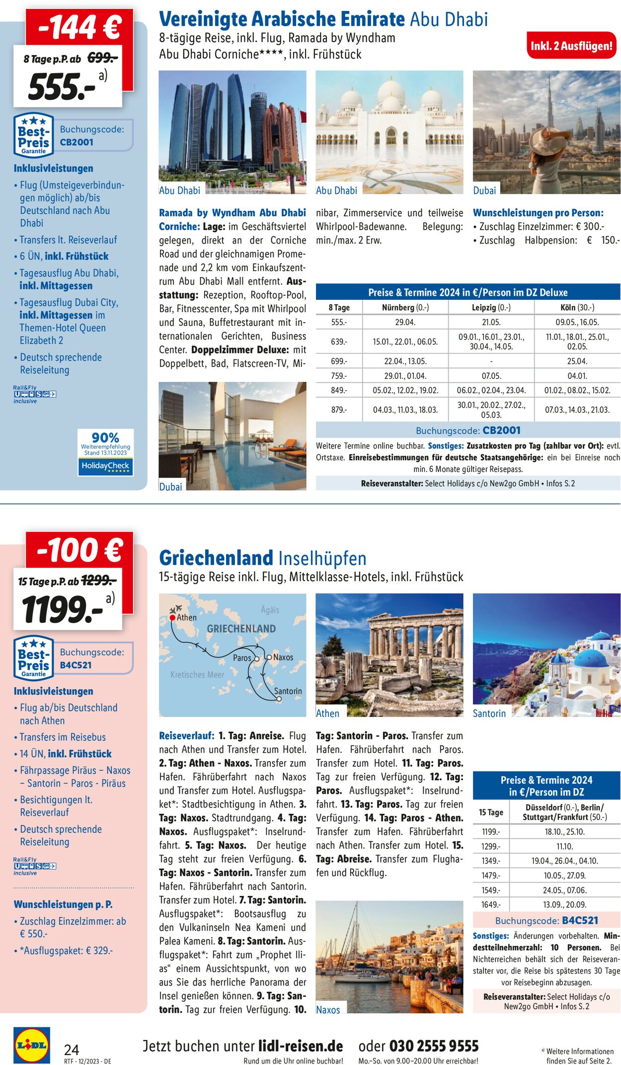 Lidl-Reisen Prospekt - Aktuell vom 13.12-15.01.2024 (Seite 24)