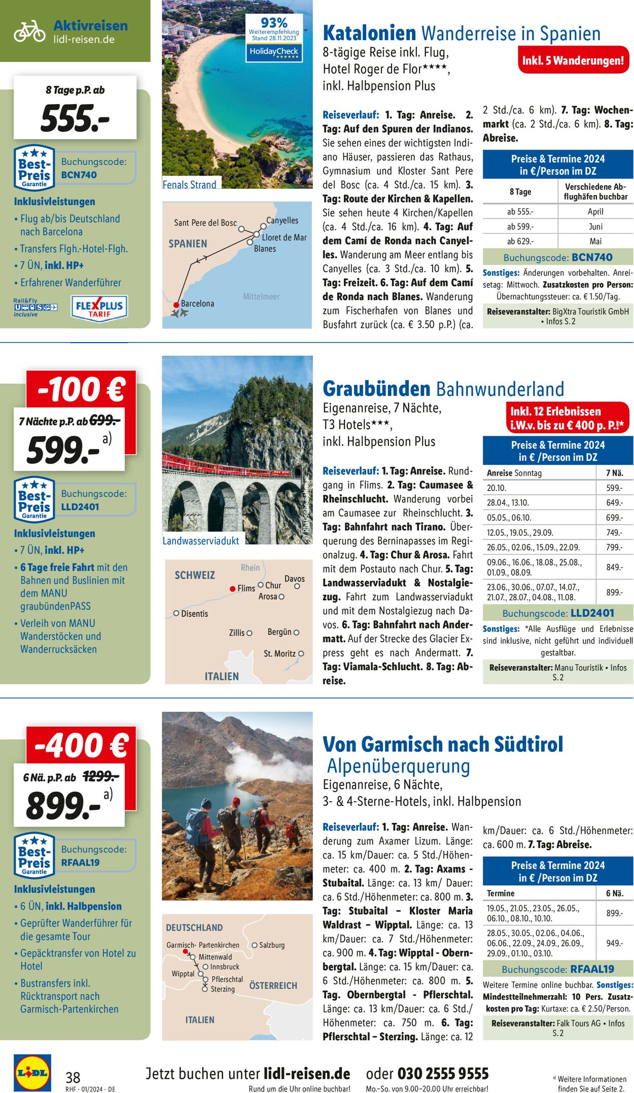 Lidl-Reisen Prospekt - Aktuell vom 27.12-31.01.2024 (Seite 38)