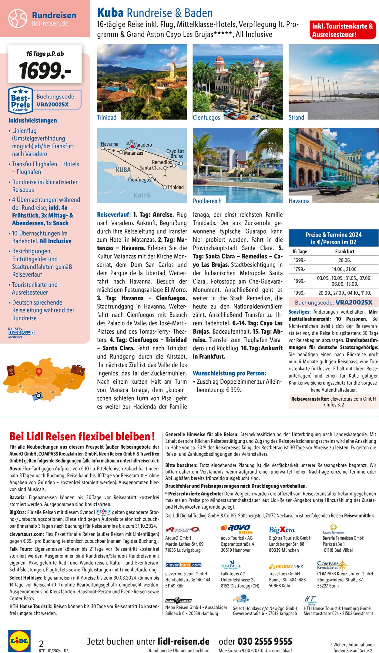 Lidl-Reisen Prospekt - Aktuell vom 15.01-15.02.2024 (Seite 2)