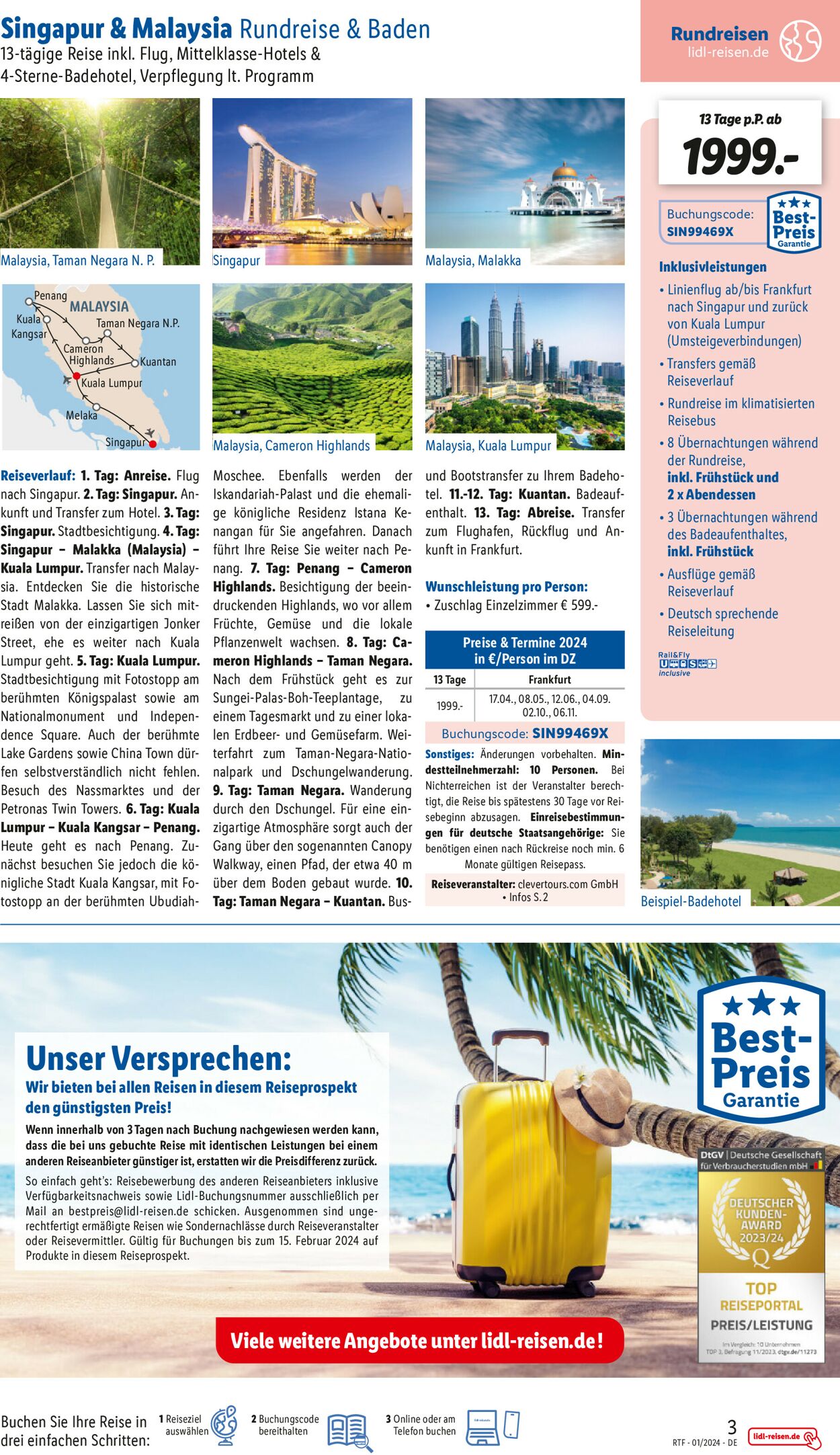Lidl-Reisen Prospekt - Aktuell vom 15.01-15.02.2024 (Seite 3)