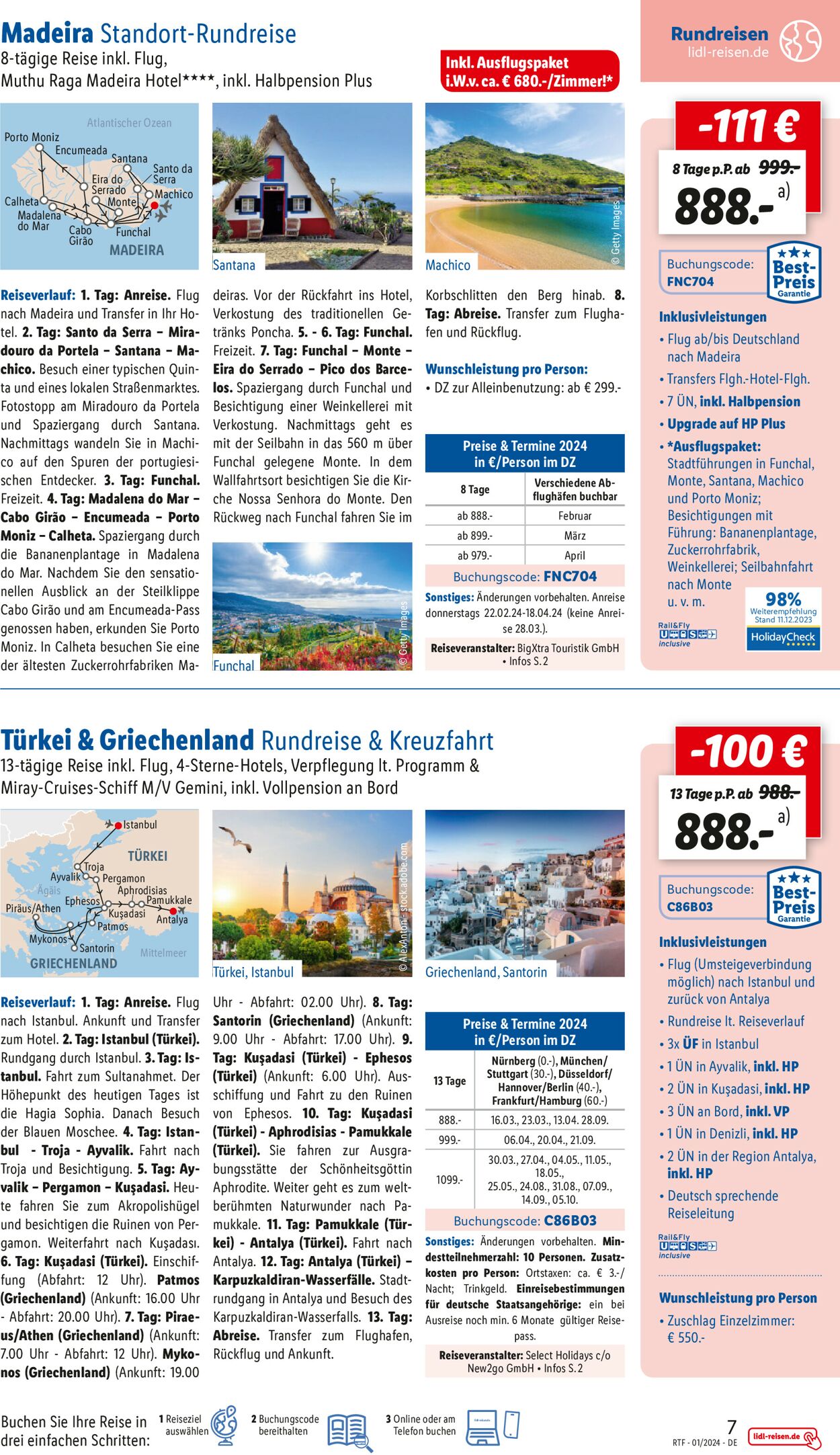 Lidl-Reisen Prospekt - Aktuell vom 15.01-15.02.2024 (Seite 7)