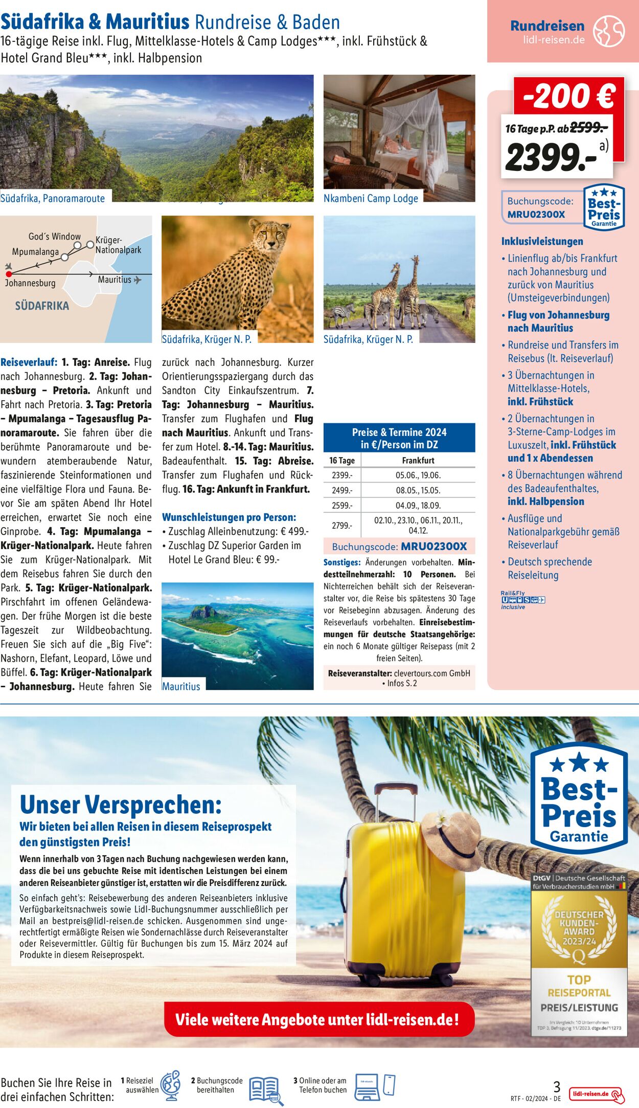 Lidl-Reisen Prospekt - Aktuell vom 13.02-15.03.2024 (Seite 3)