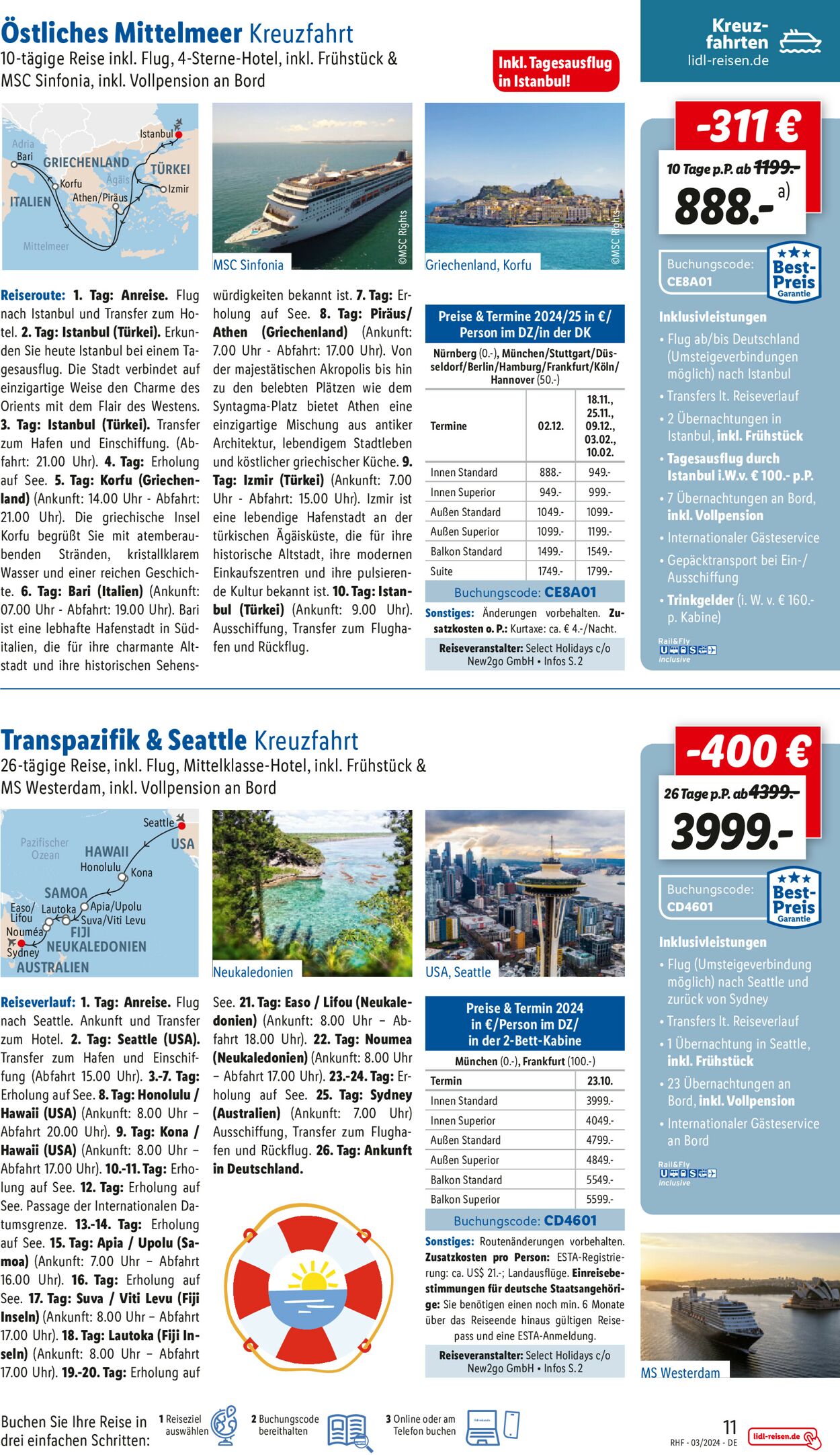 Lidl-Reisen Prospekt - Aktuell vom 28.02-31.03.2024 (Seite 11)