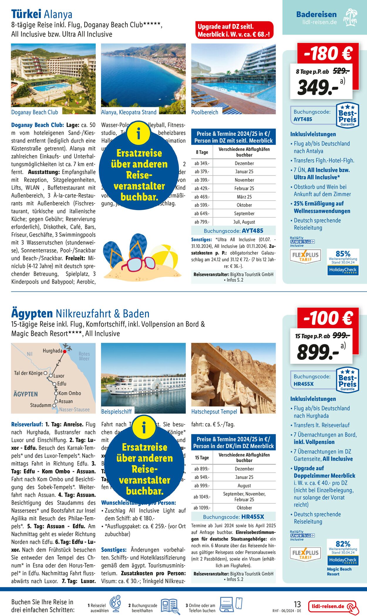 Lidl-Reisen Prospekt - Aktuell vom 31.05-30.06.2024 (Seite 13)