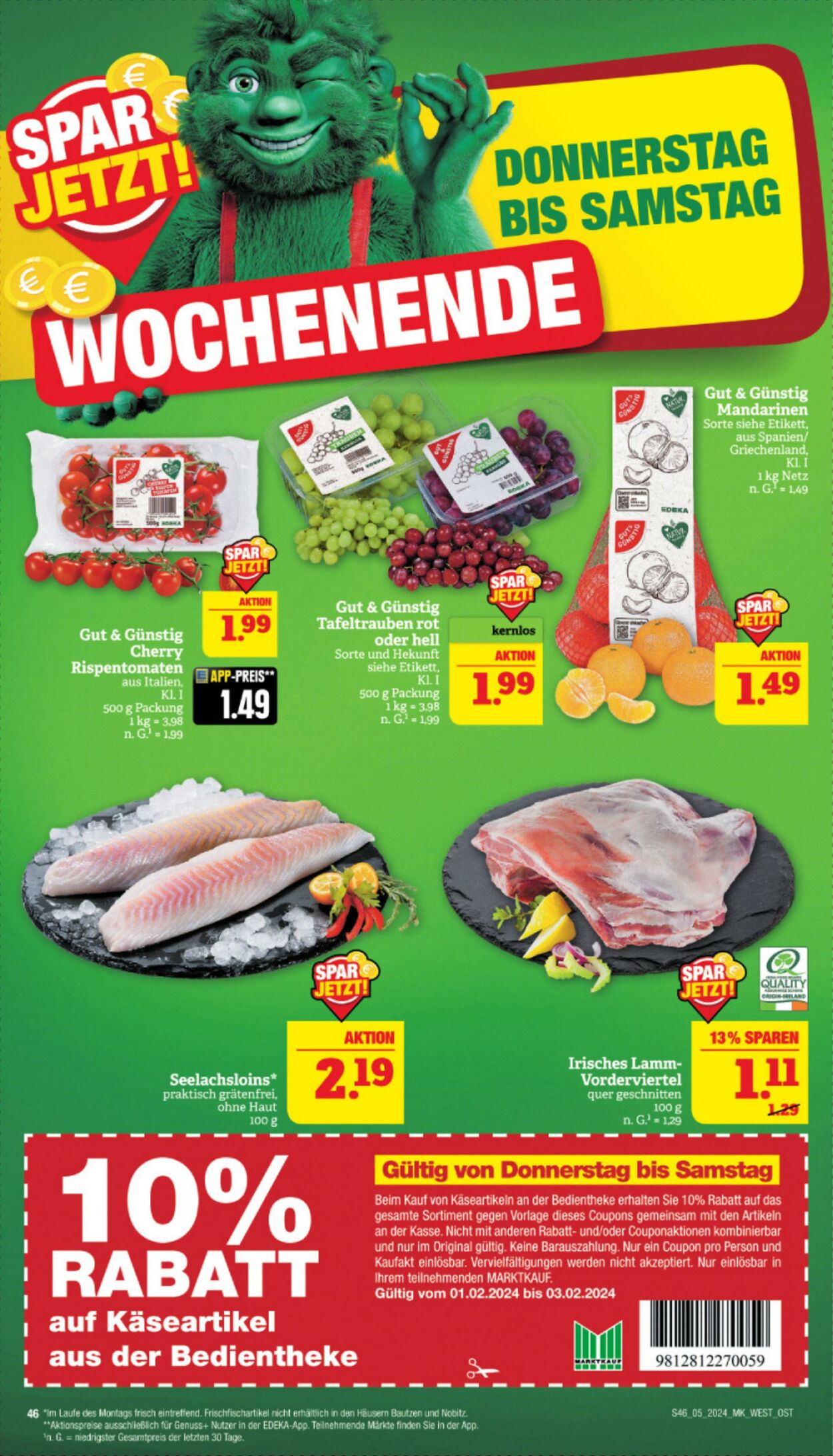 Marktkauf - Nürnberg-Thon Prospekt - Aktuell vom 29.01-03.02.2024 (Seite 46)