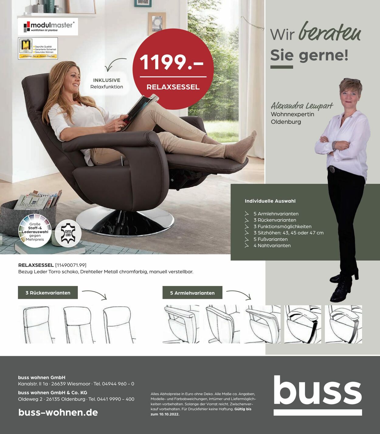 Möbel Buss Prospekt - Aktuell vom 15.09-10.10.2022 (Seite 20)