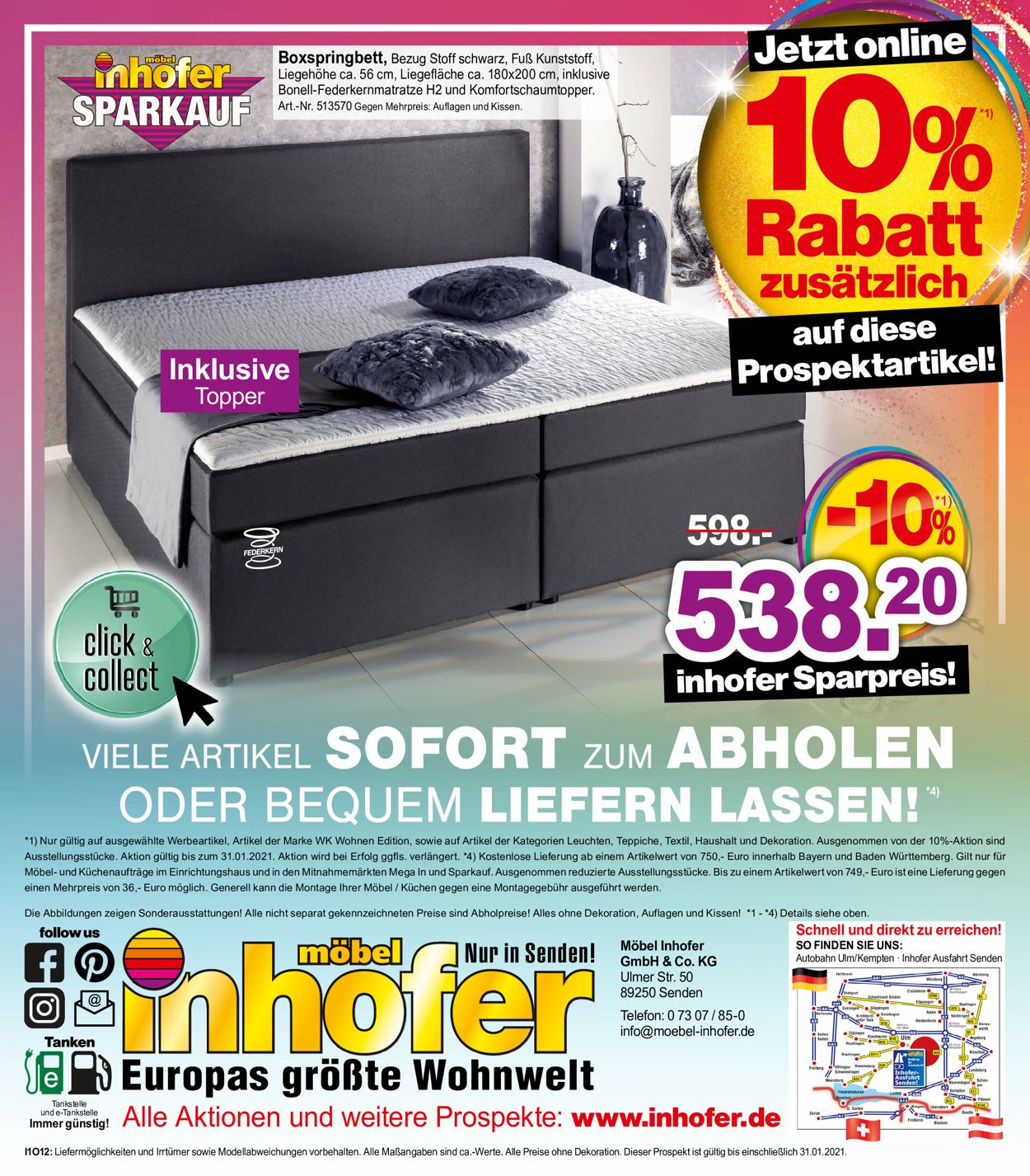 Möbel Inhofer Prospekt - Aktuell vom 18.01-31.01.2021 (Seite 8)