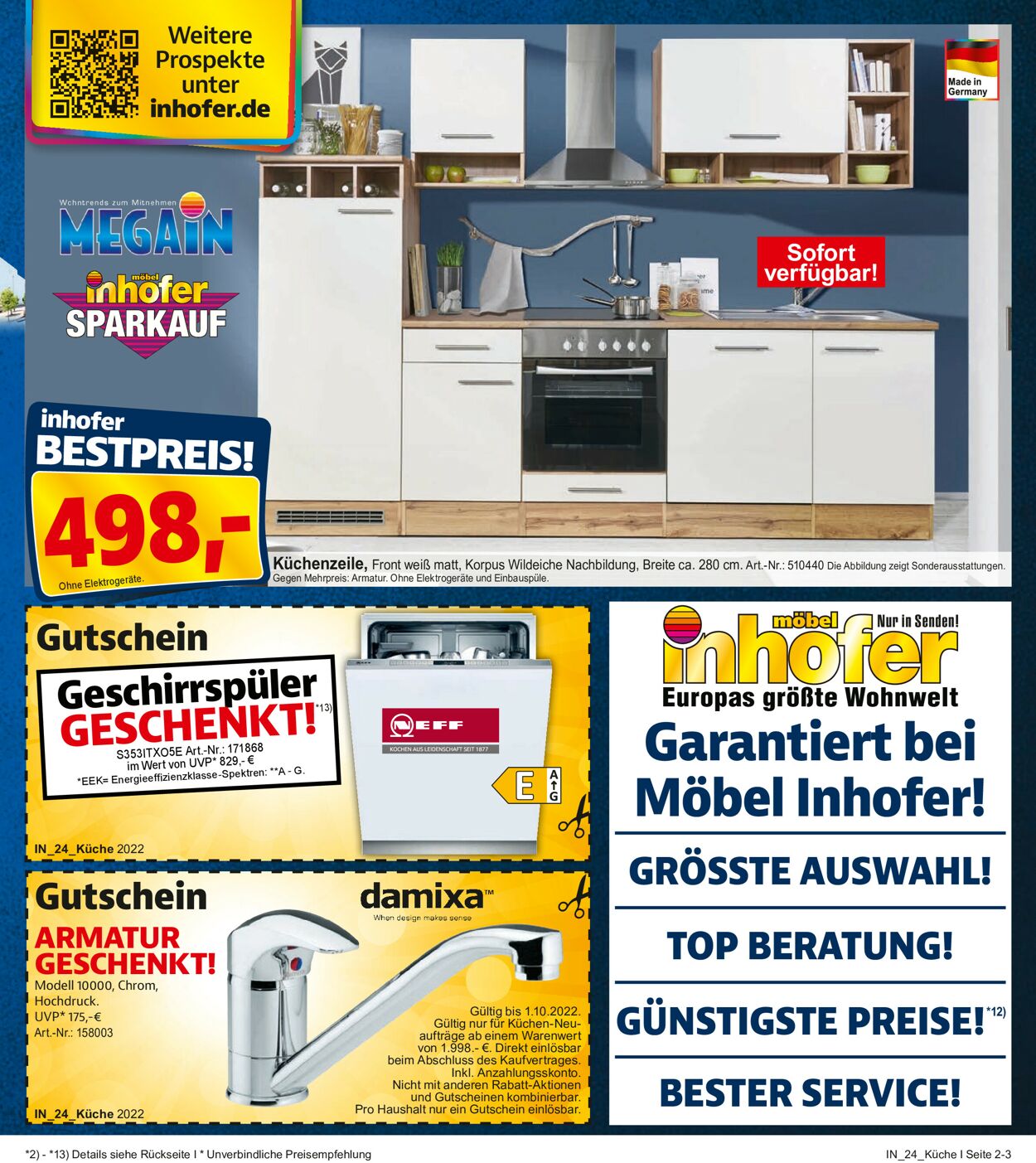 Möbel Inhofer Prospekt - Aktuell vom 14.09-01.10.2022 (Seite 3)
