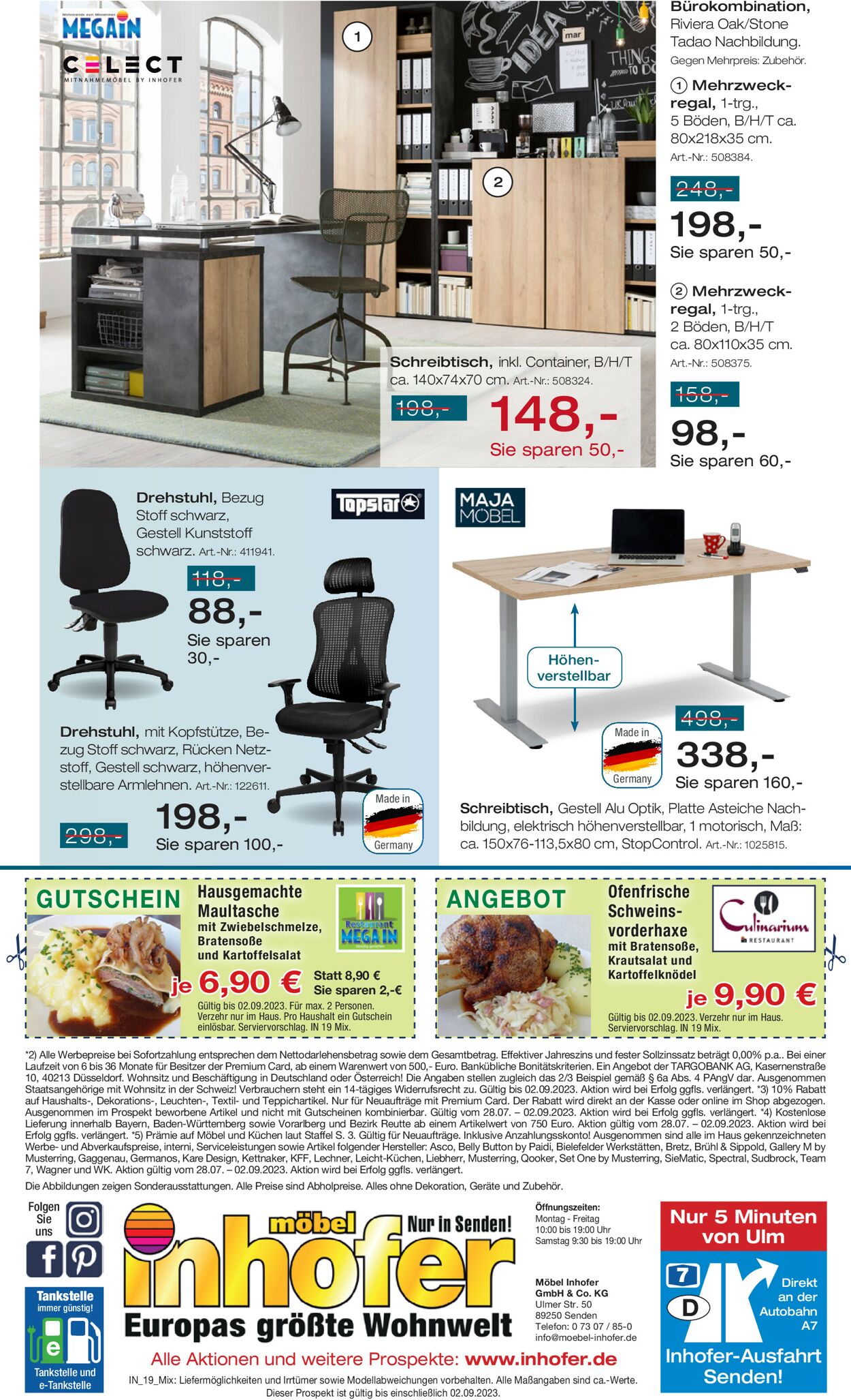 Möbel Inhofer Prospekt - Aktuell vom 09.08-02.09.2023 (Seite 20)