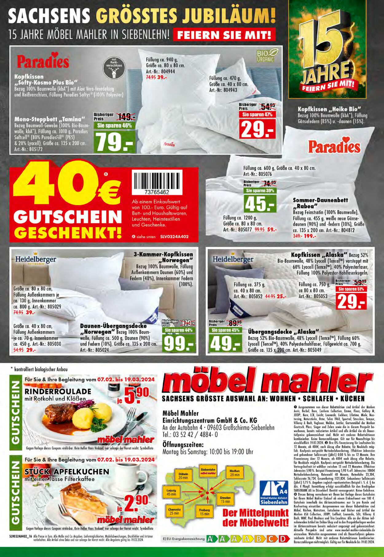 Möbel Mahler Prospekt - Aktuell vom 07.02-19.03.2024 (Seite 16)