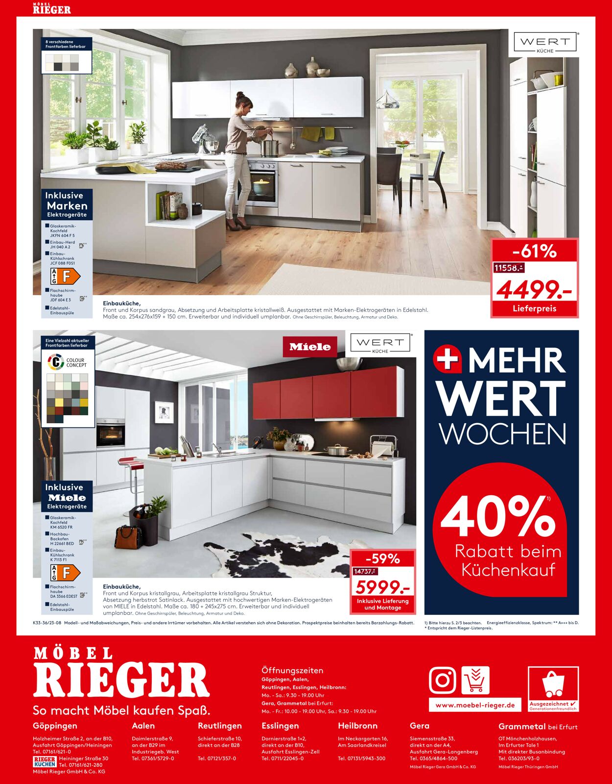 Möbel Rieger Prospekt - Aktuell vom 16.08-23.08.2023 (Seite 8)