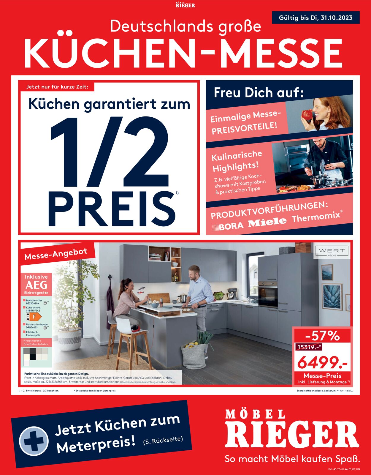 Möbel Rieger Prospekt - Aktuell vom 11.10-18.10.2023