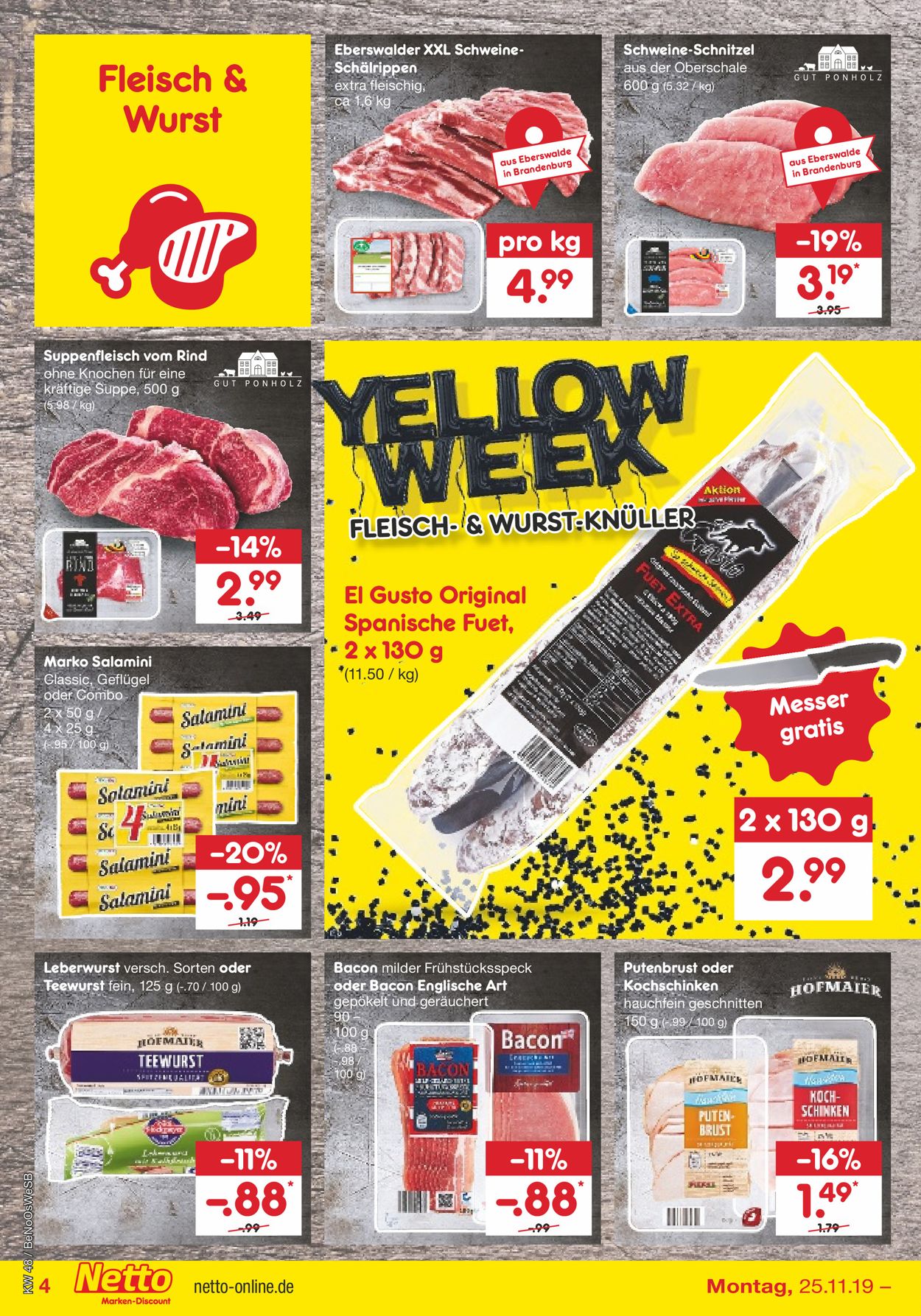 Netto Marken-Discount - Yellow Week 2019 Prospekt - Aktuell vom 25.11-30.11.2019 (Seite 8)