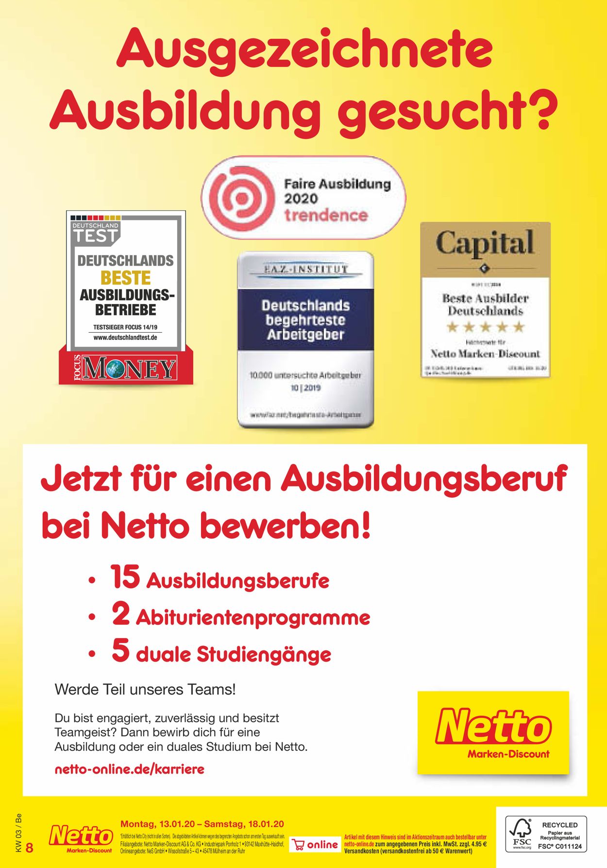 Netto Marken-Discount Prospekt - Aktuell vom 13.01-18.01.2020 (Seite 40)