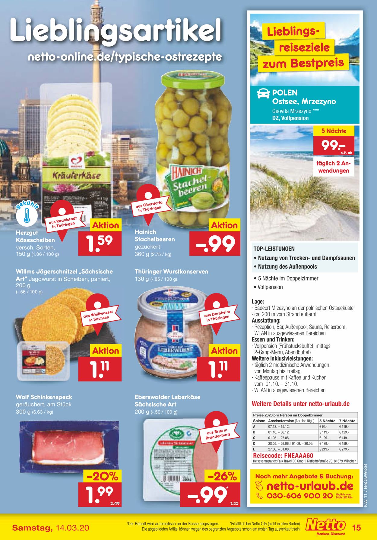 Netto Marken-Discount Prospekt - Aktuell vom 09.03-14.03.2020 (Seite 15)