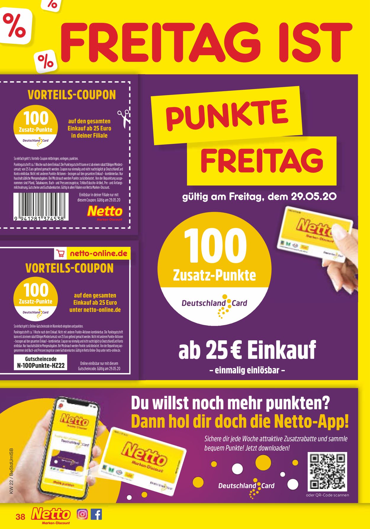 Netto Marken-Discount Prospekt - Aktuell vom 25.05-30.05.2020 (Seite 38)