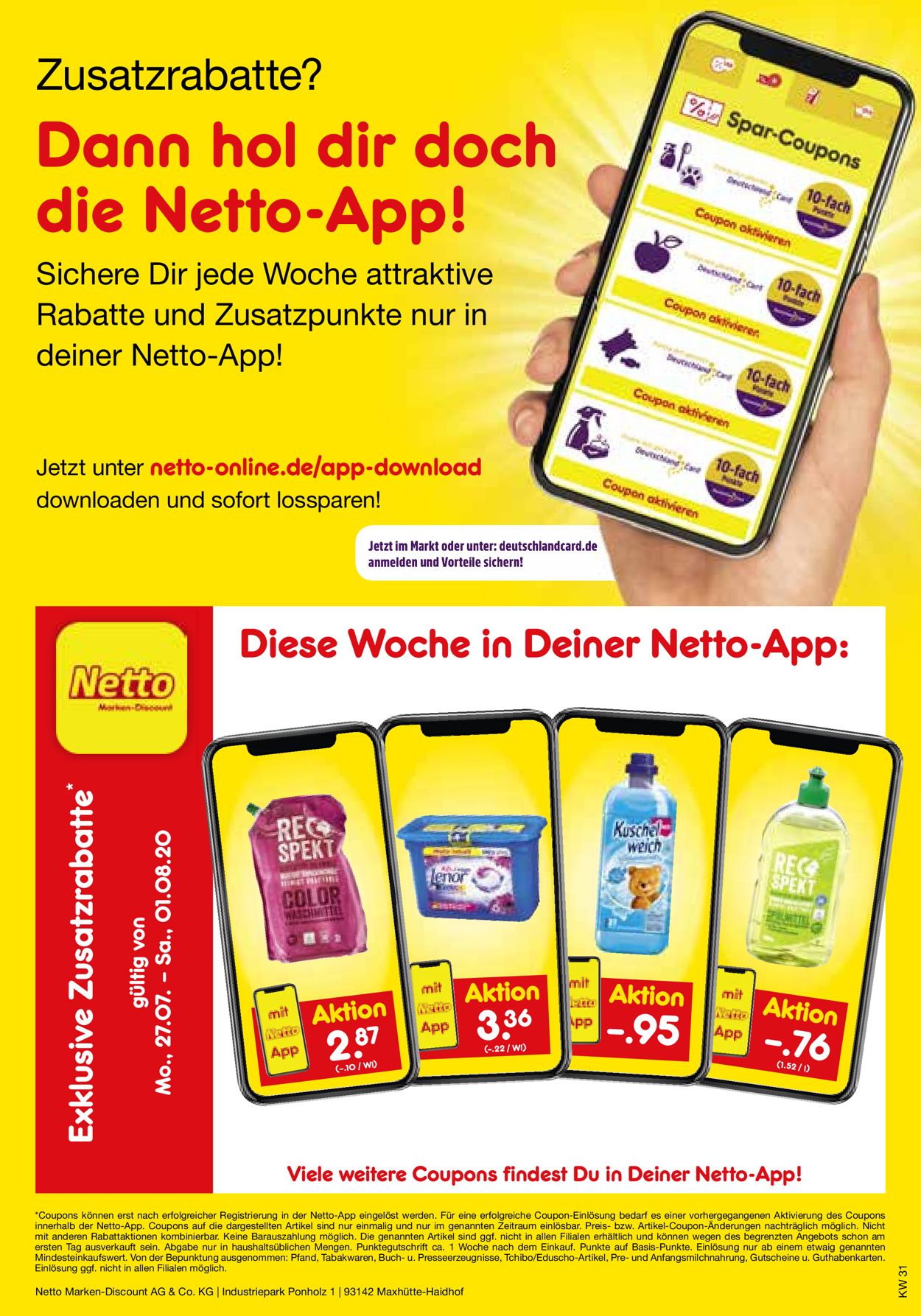 Netto Marken-Discount Prospekt - Aktuell vom 27.07-01.08.2020 (Seite 41)