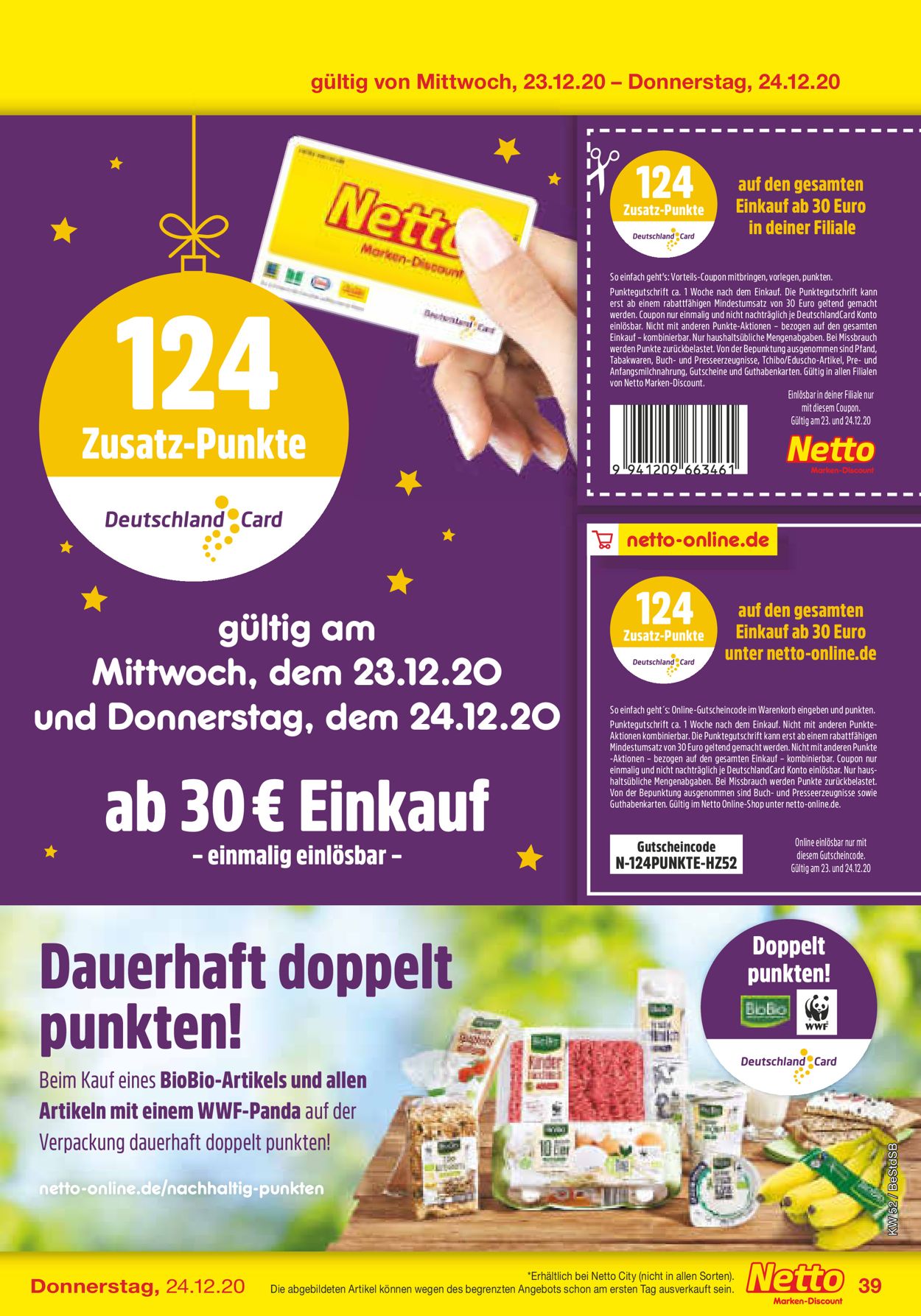 Netto Marken-Discount Weihnachtsprospekt 2020 Prospekt - Aktuell vom 21.12-24.12.2020 (Seite 39)