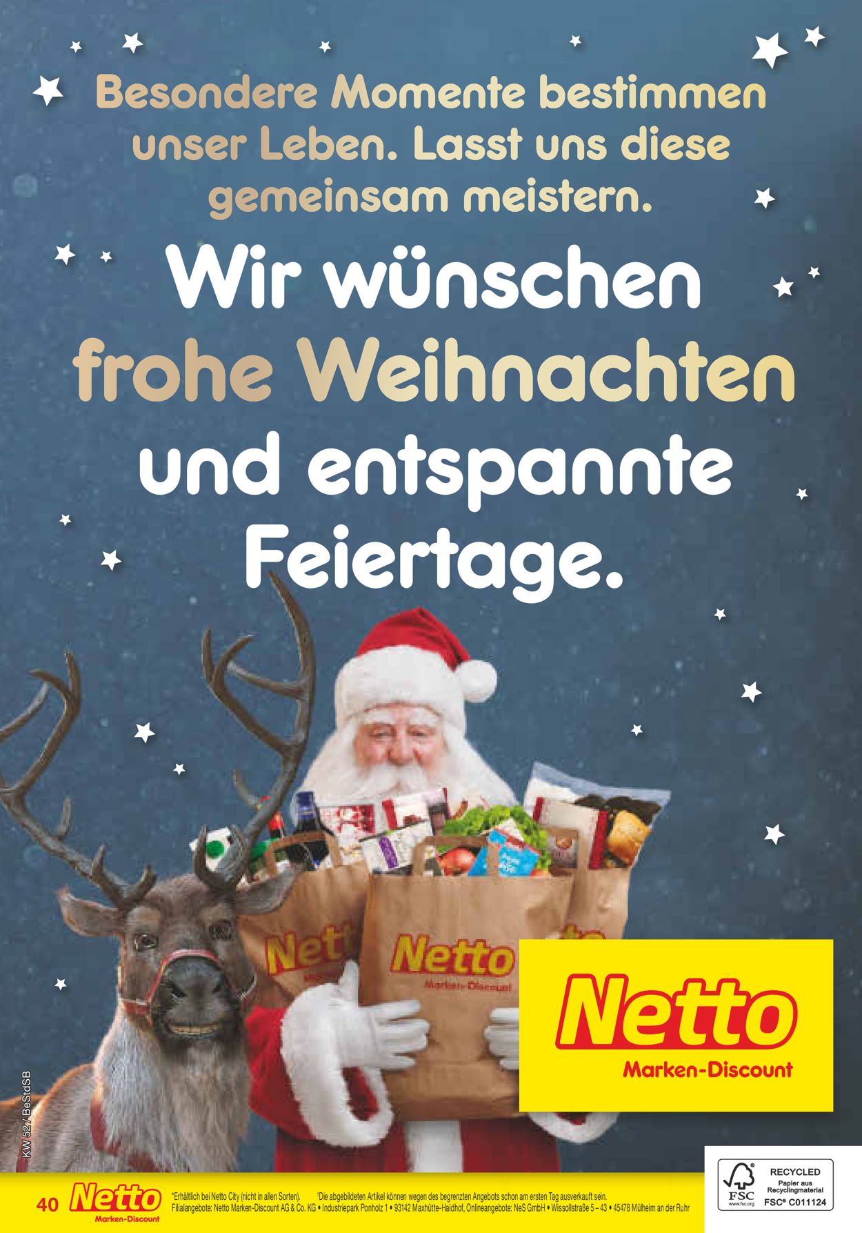 Netto Marken-Discount Weihnachtsprospekt 2020 Prospekt - Aktuell vom 21.12-24.12.2020 (Seite 40)