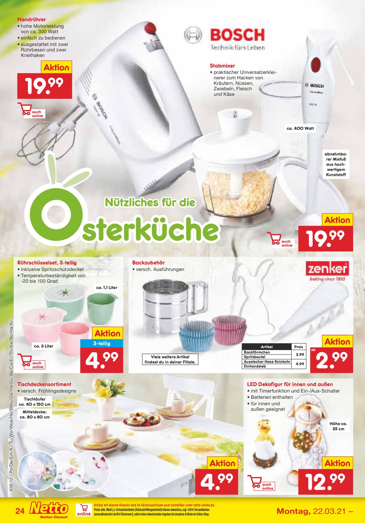 Netto Marken-Discount Ostern 2021 Prospekt - Aktuell vom 22.03-27.03.2021 (Seite 24)