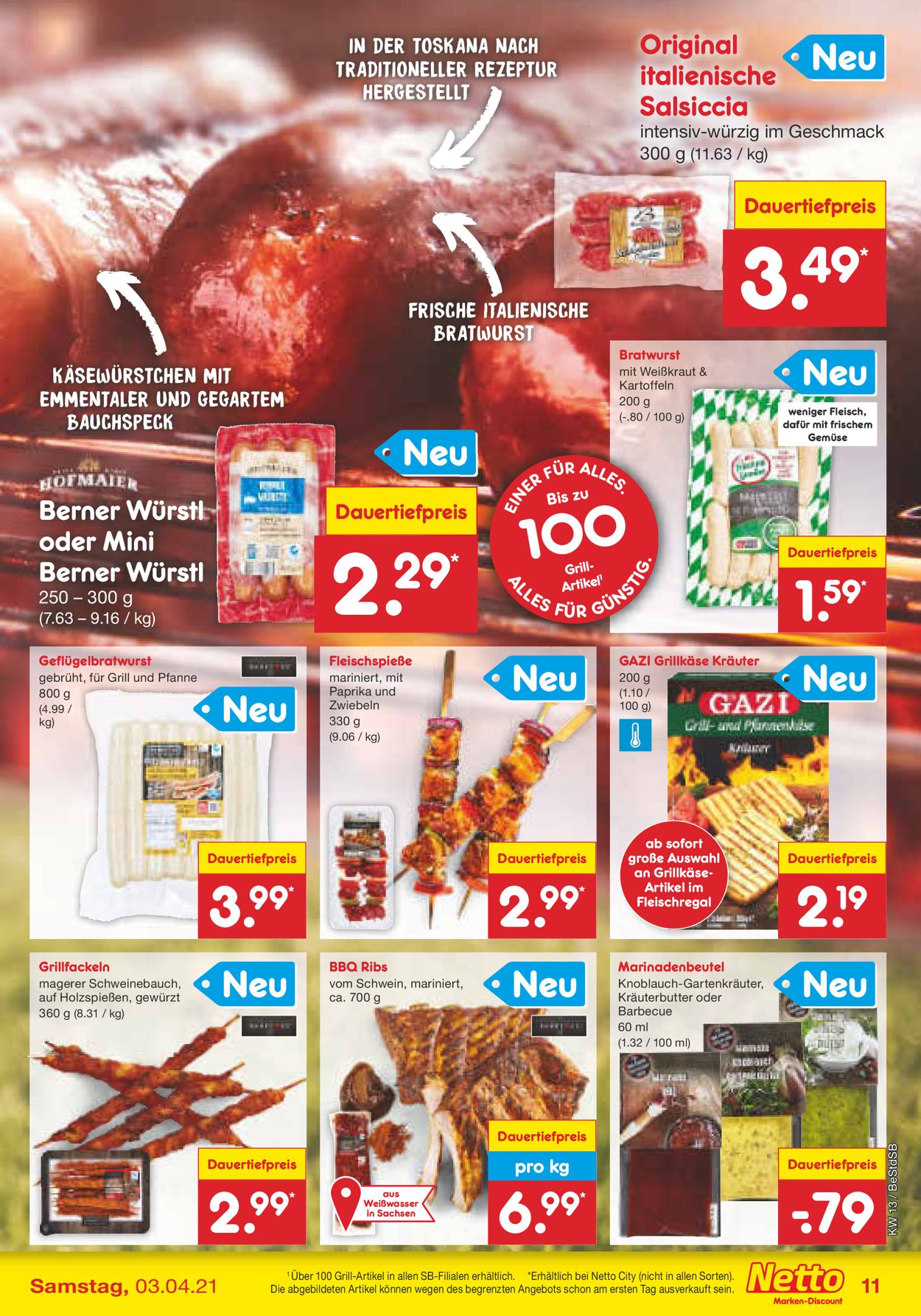 Netto Marken-Discount Ostern 2021 Prospekt - Aktuell vom 29.03-03.04.2021 (Seite 11)