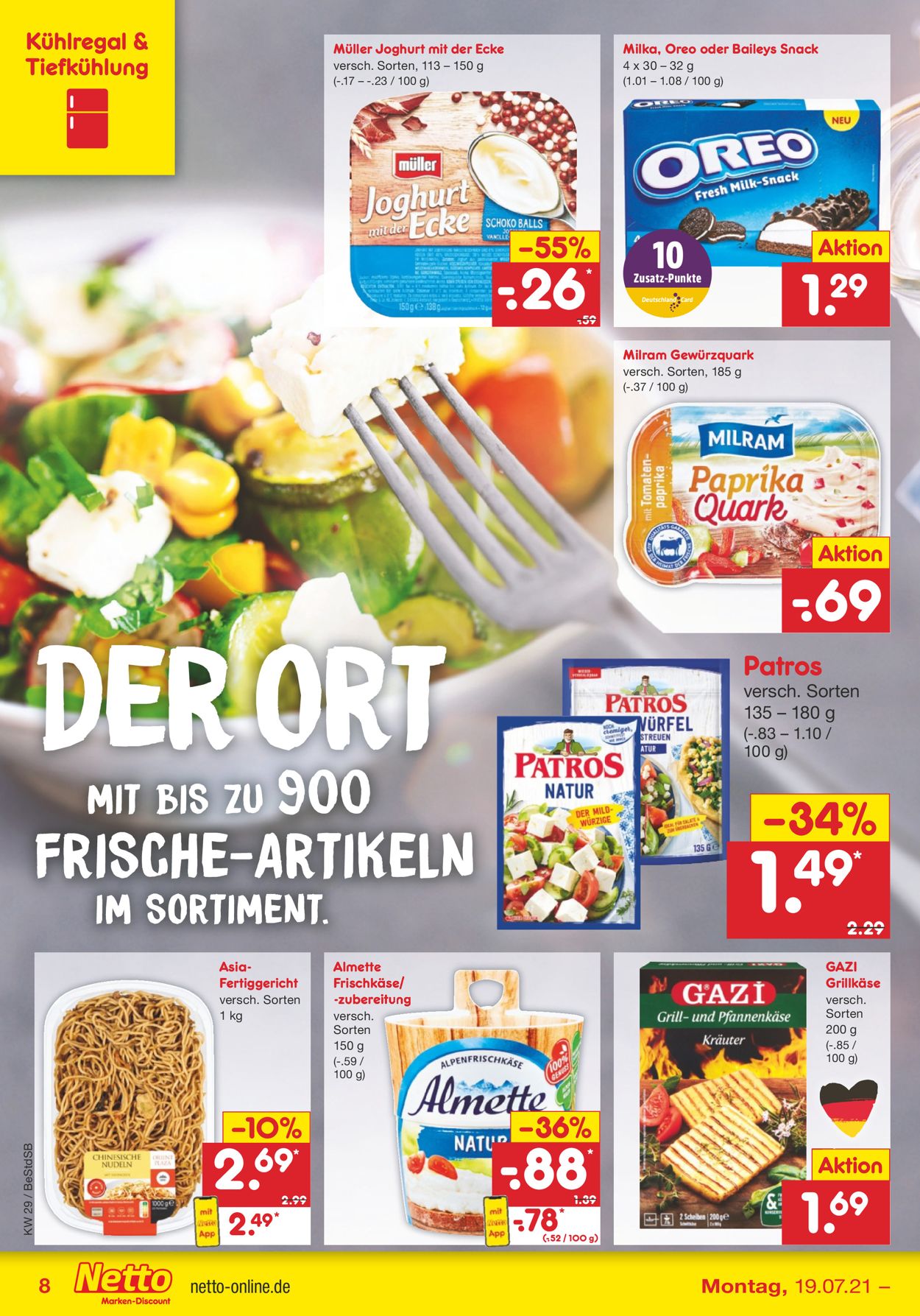 Netto Marken-Discount Prospekt - Aktuell vom 19.07-24.07.2021 (Seite 8)