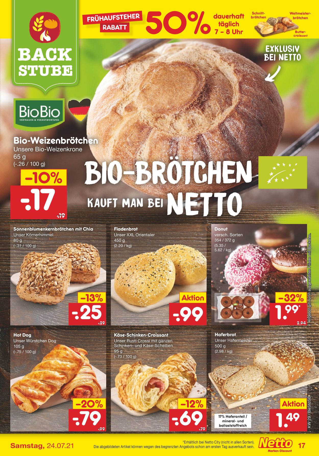 Netto Marken-Discount Prospekt - Aktuell vom 19.07-24.07.2021 (Seite 17)
