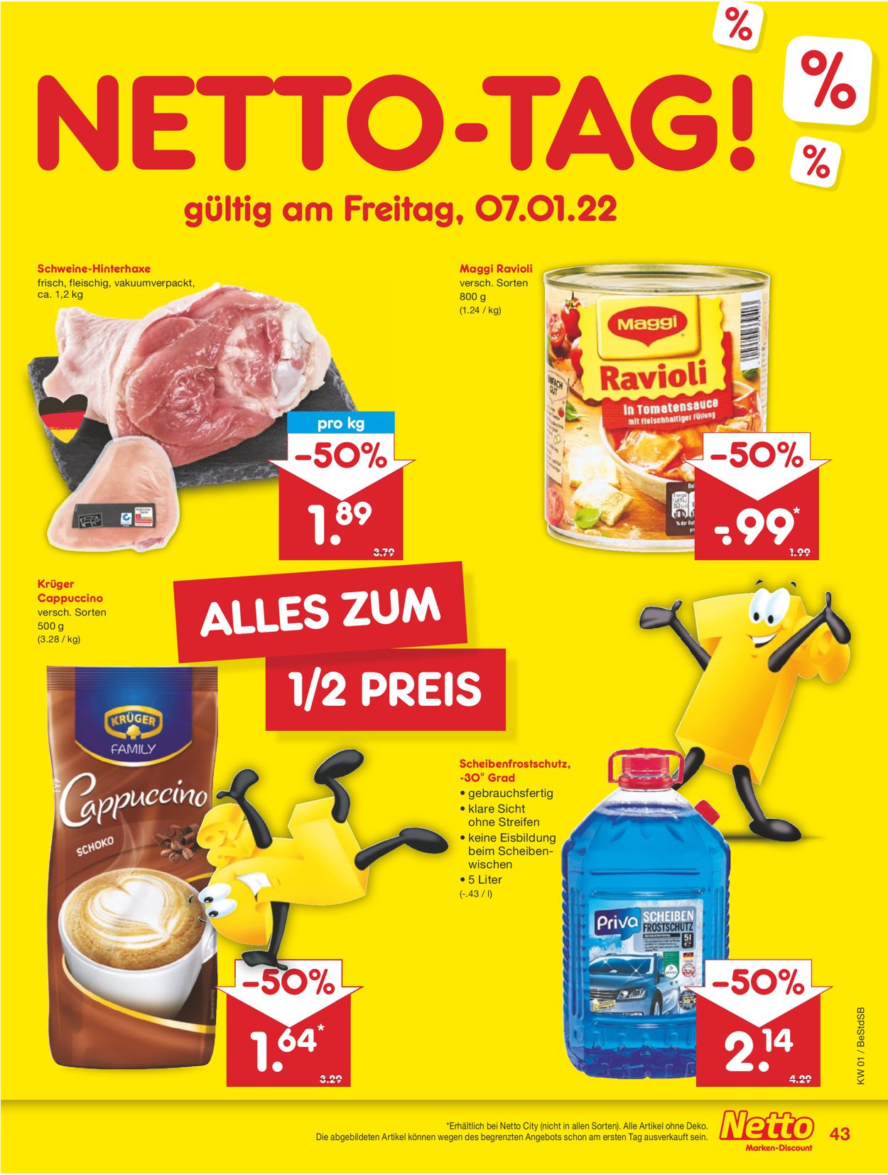 Netto Marken-Discount Prospekt - Aktuell vom 03.01-08.01.2022 (Seite 43)
