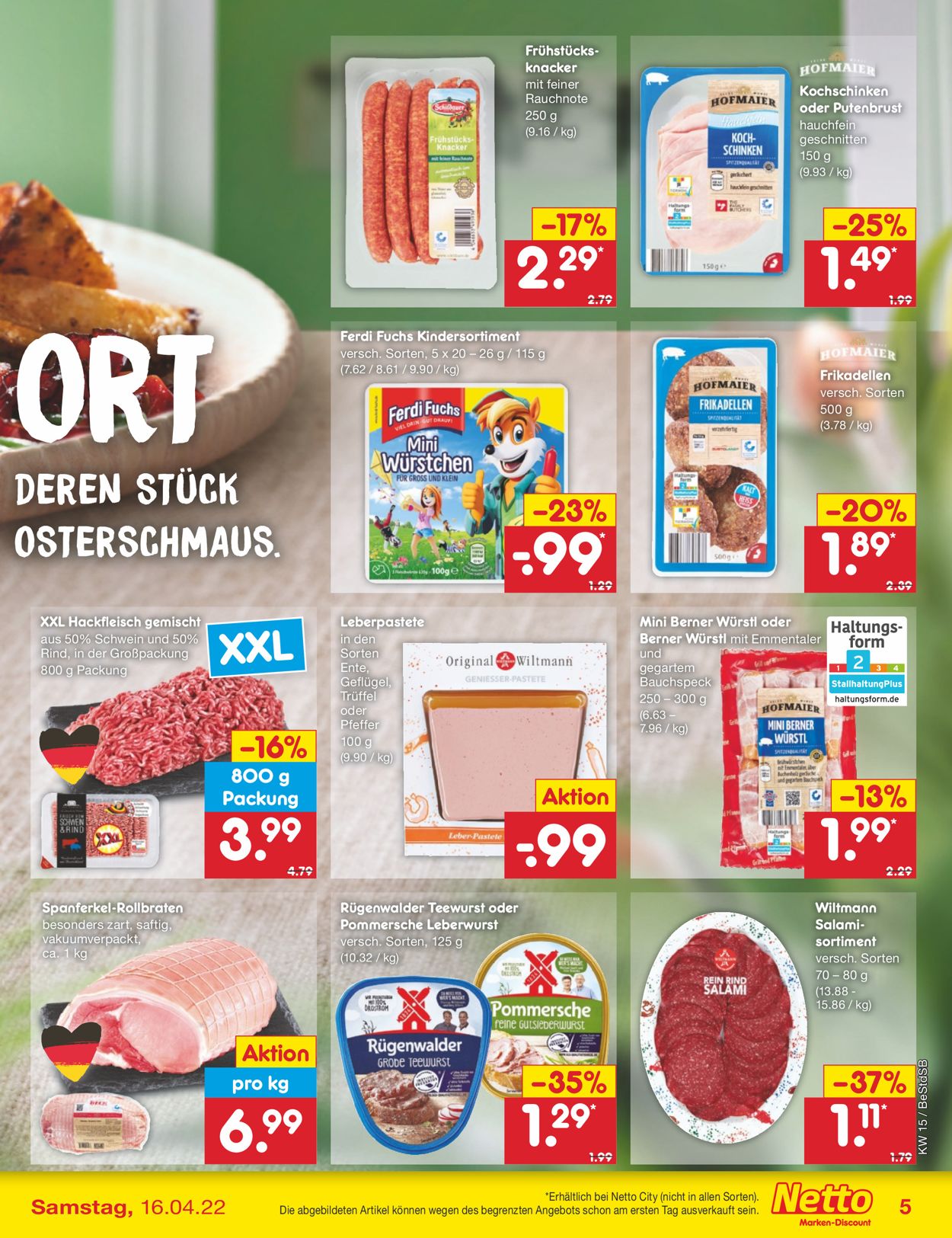 Netto Marken-Discount Ostern 2022 Prospekt - Aktuell vom 11.04-16.04.2022 (Seite 5)