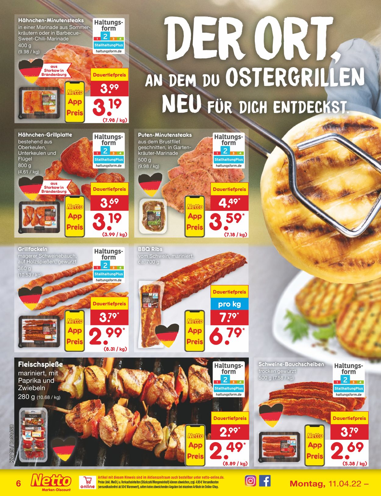 Netto Marken-Discount Ostern 2022 Prospekt - Aktuell vom 11.04-16.04.2022 (Seite 6)