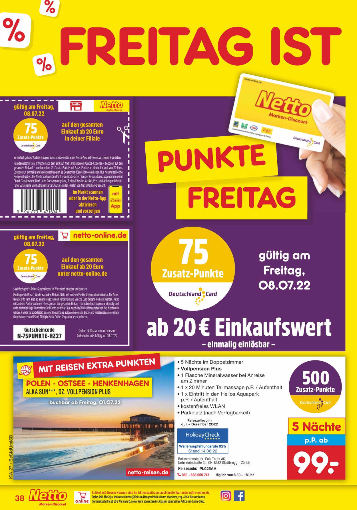 Netto Marken-Discount Prospekt - Aktuell vom 04.07-09.07.2022 (Seite 38)