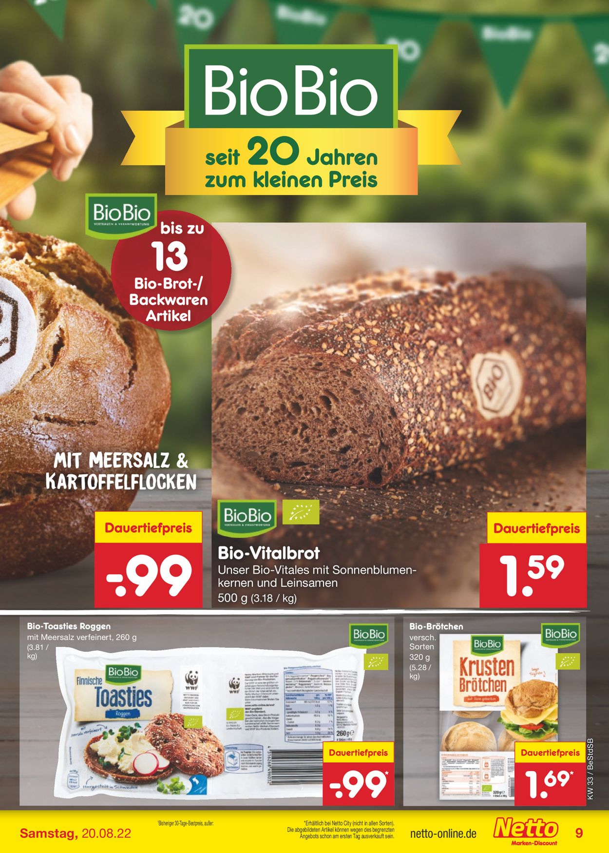 Netto Marken-Discount Prospekt - Aktuell vom 15.08-20.08.2022 (Seite 9)