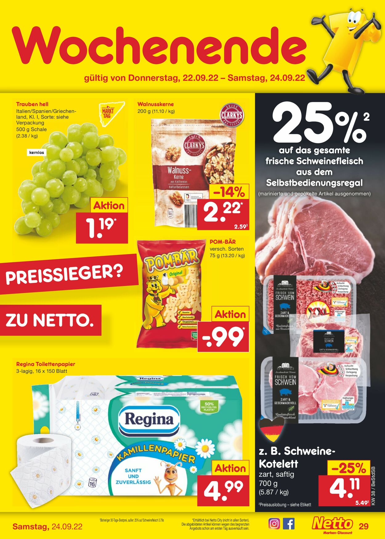 Netto Marken-Discount Prospekt - Aktuell vom 19.09-24.09.2022 (Seite 29)