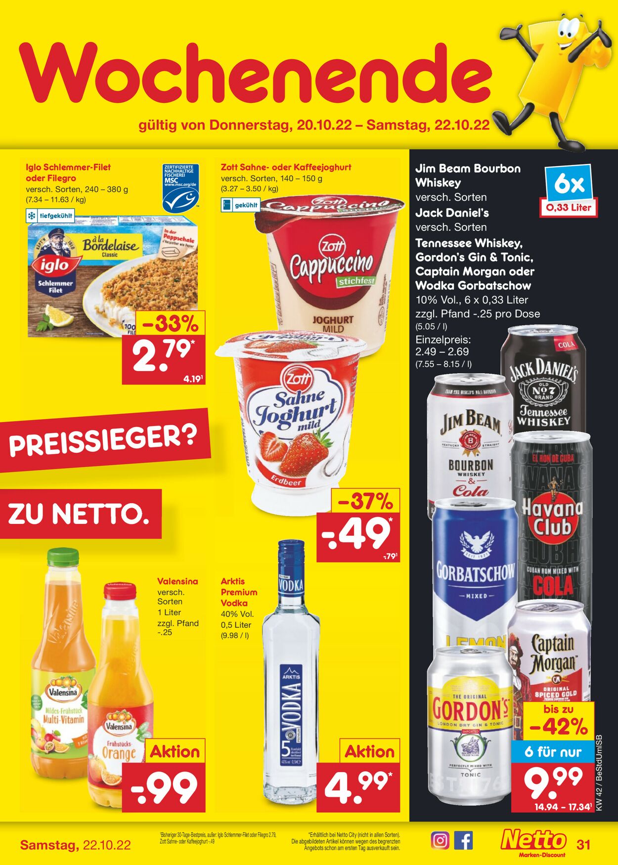Netto Marken-Discount Prospekt - Aktuell vom 17.10-22.10.2022 (Seite 31)