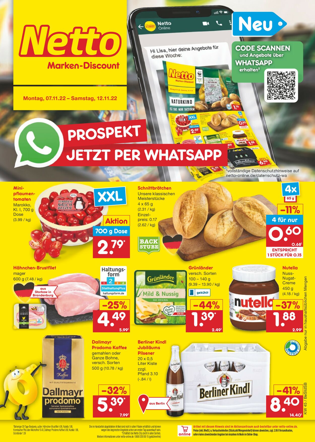 Netto Marken-Discount Prospekt - Aktuell vom 07.11-12.11.2022