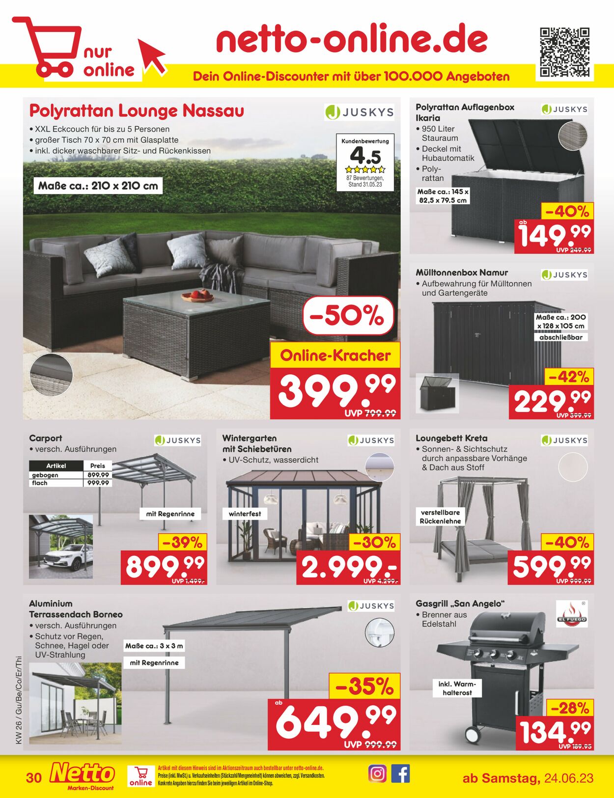 Netto Marken-Discount Prospekt - Aktuell vom 26.06-01.07.2023 (Seite 30)