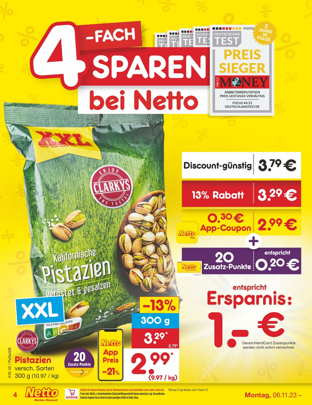 Netto Marken-Discount Prospekt - Aktuell vom 06.11-11.11.2023 (Seite 4)
