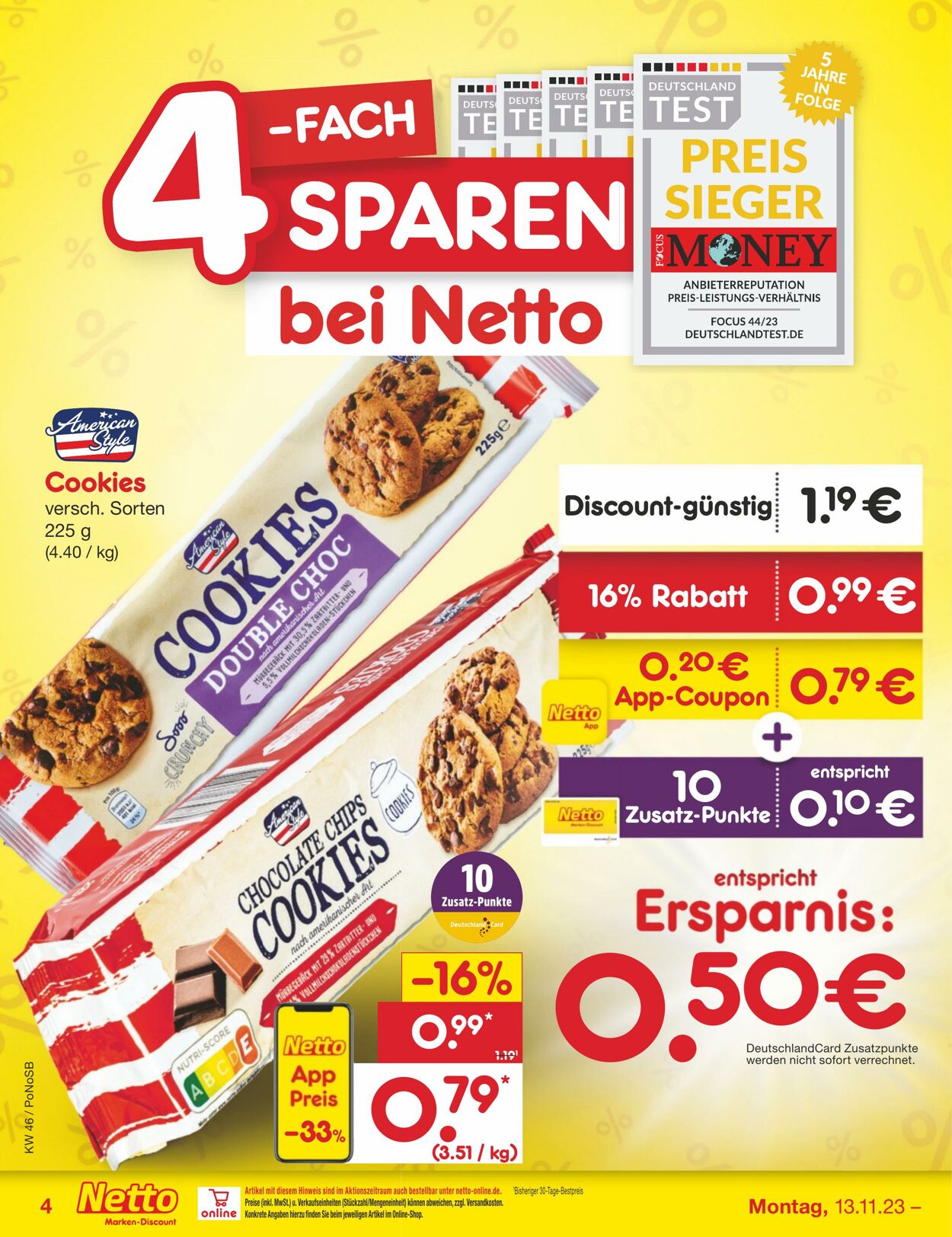 Netto Marken-Discount Prospekt - Aktuell vom 13.11-18.11.2023 (Seite 4)